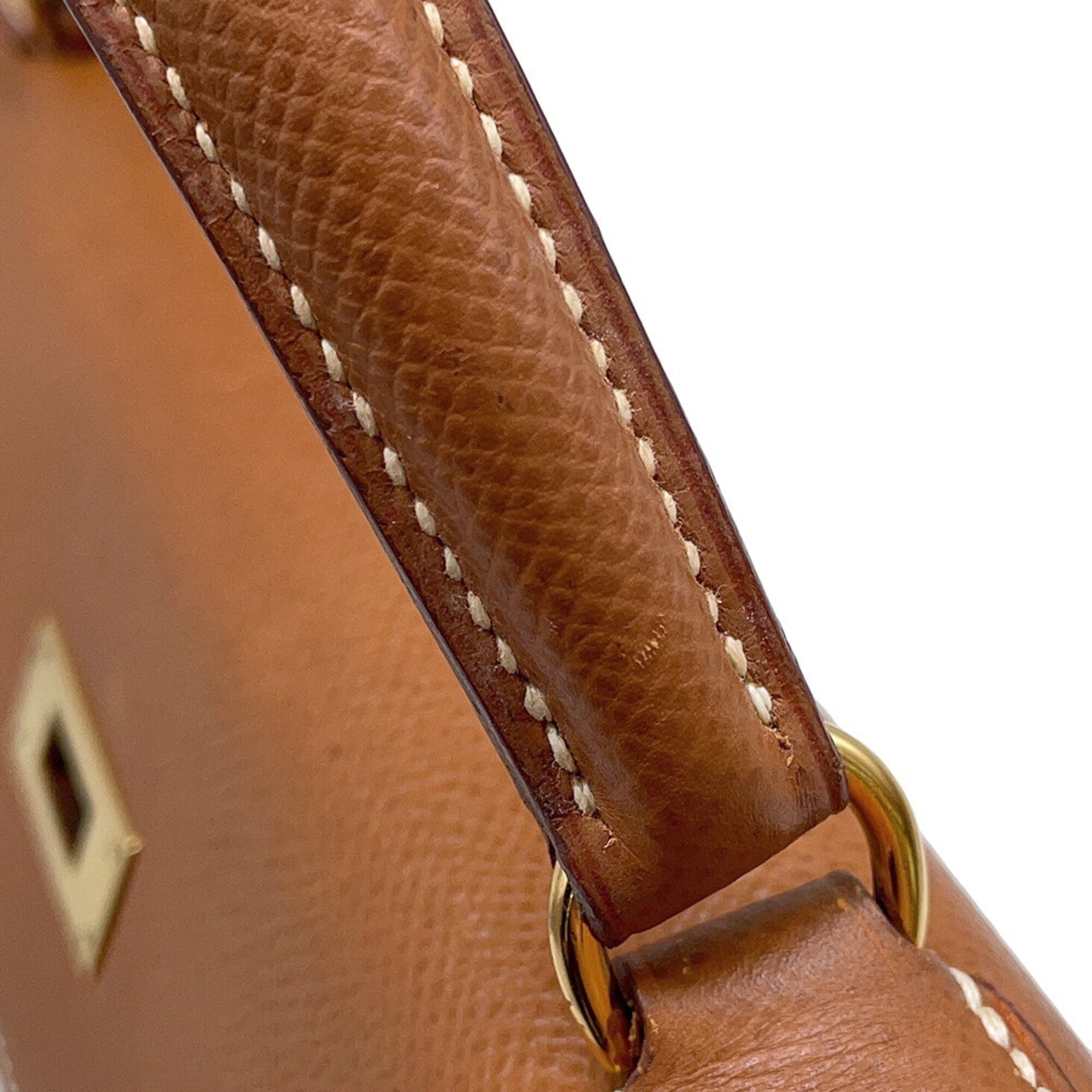 Hermes Gold Courchevel Leather Handbag (Pre-Owned)
