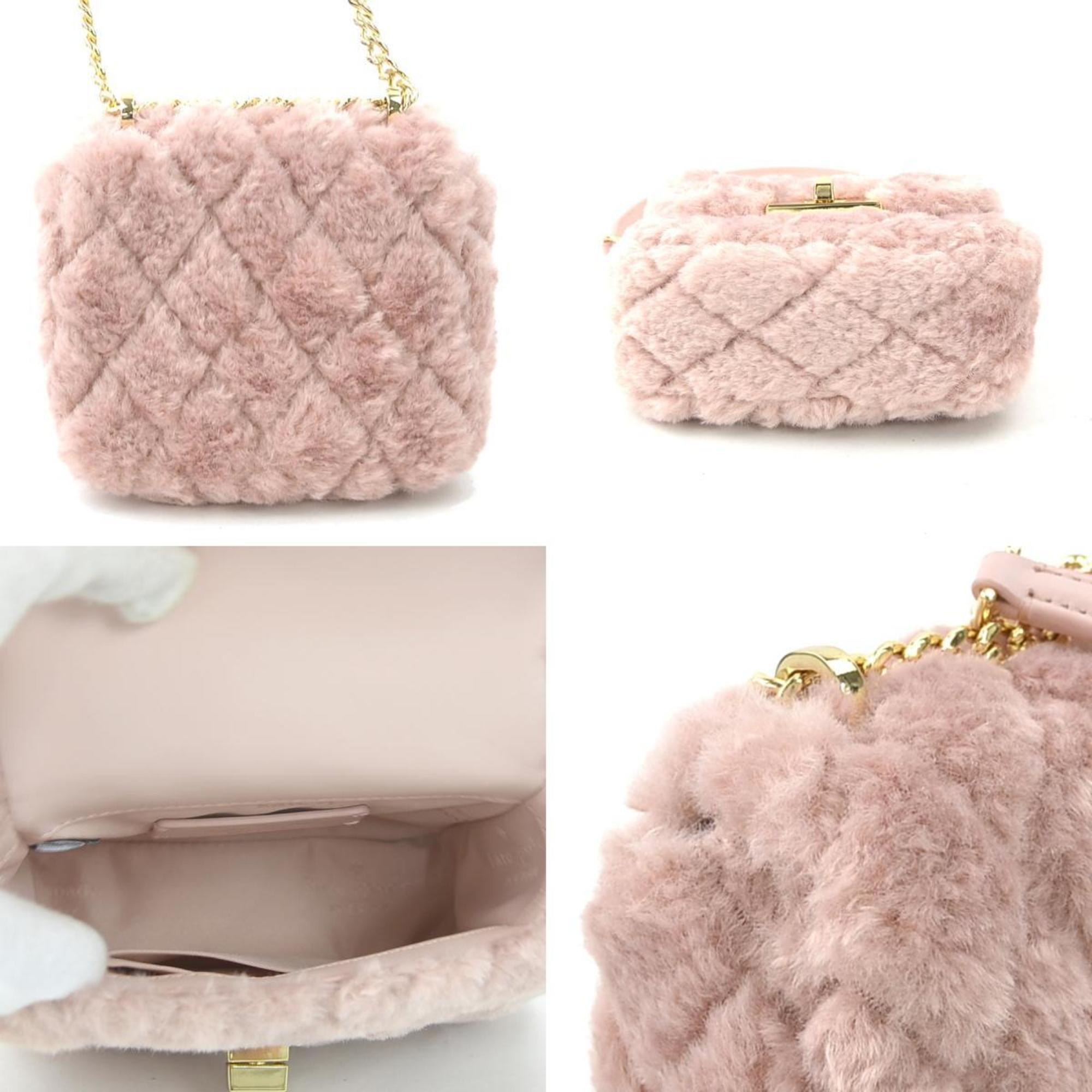 Kate Spade Pink Fur Shoulder Bag (Pre-Owned)