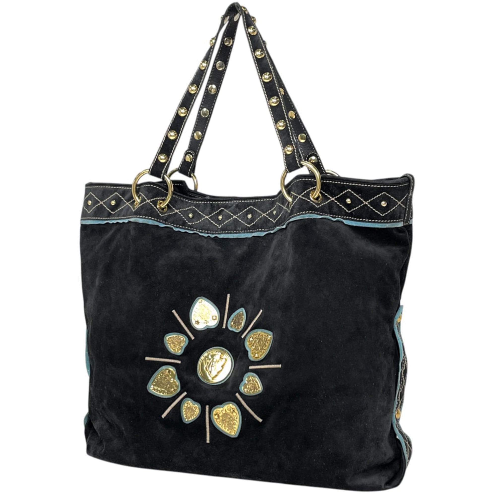 Gucci Black Suede Tote Bag (Pre-Owned)