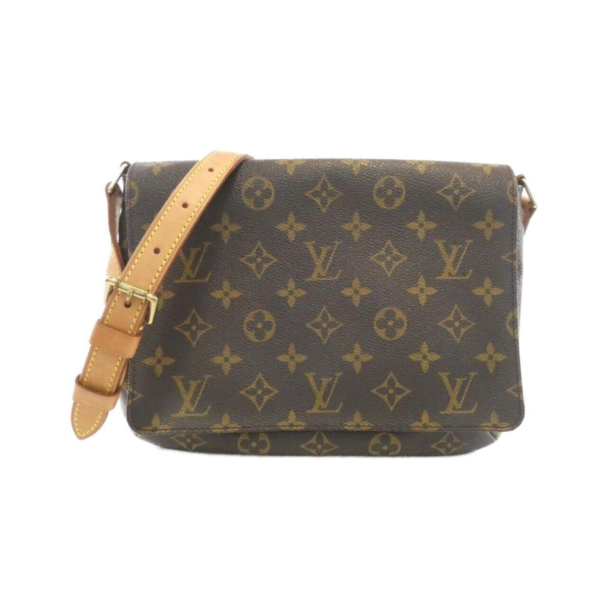 Louis Vuitton Marron Coated Canvas Shoulder Bag (Pre-Owned)