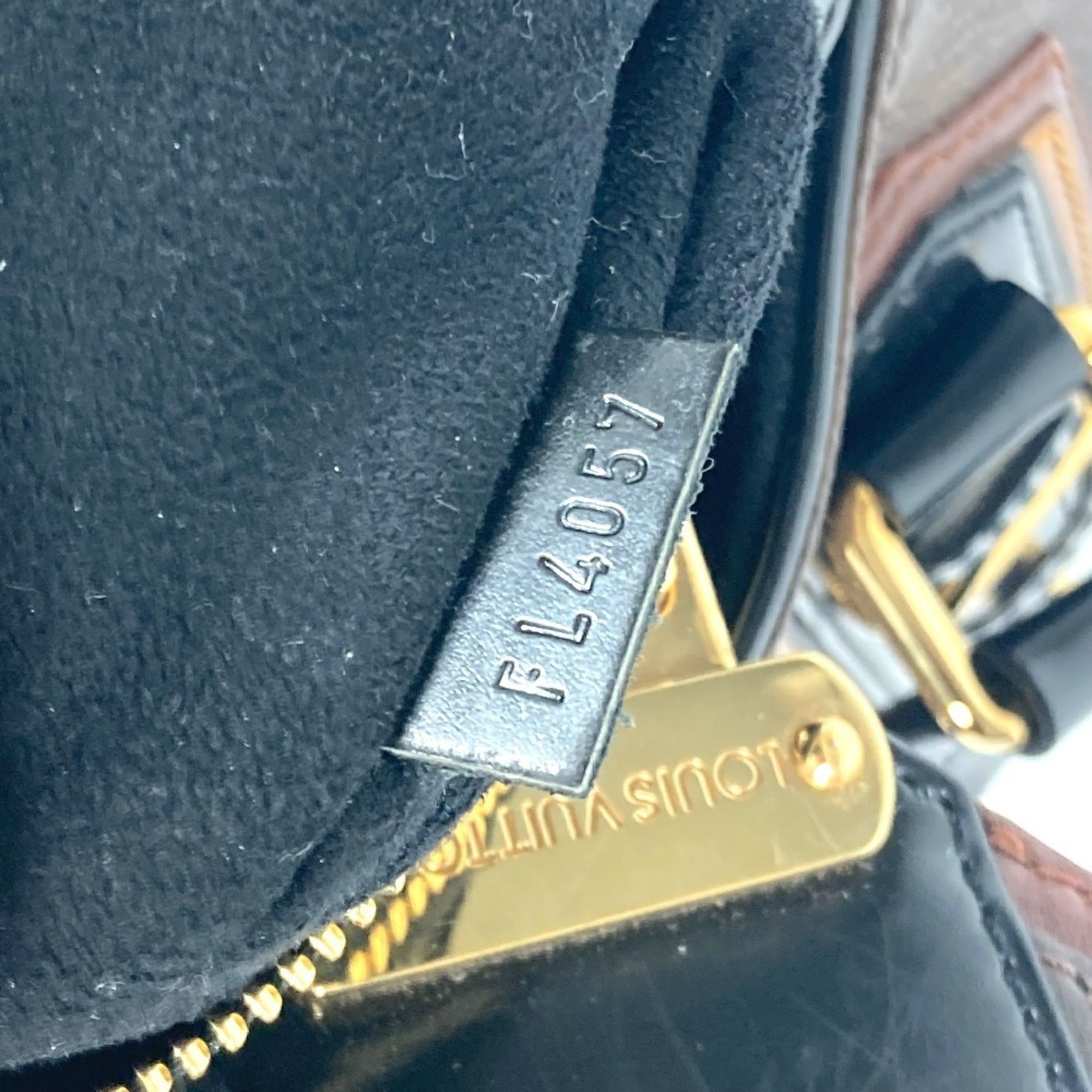 Louis Vuitton Black Brown Canvas Boston Bag Shoulder Bag (Pre-Owned)