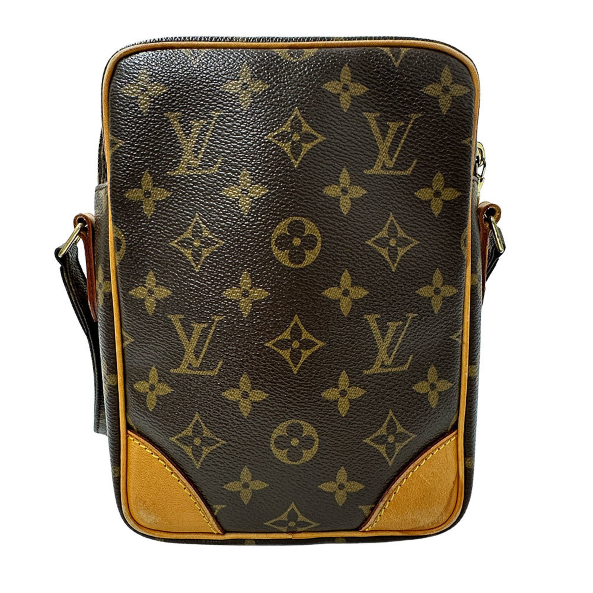 Louis Vuitton Brown Monogram Canvas Shoulder Bag (Pre-Owned)