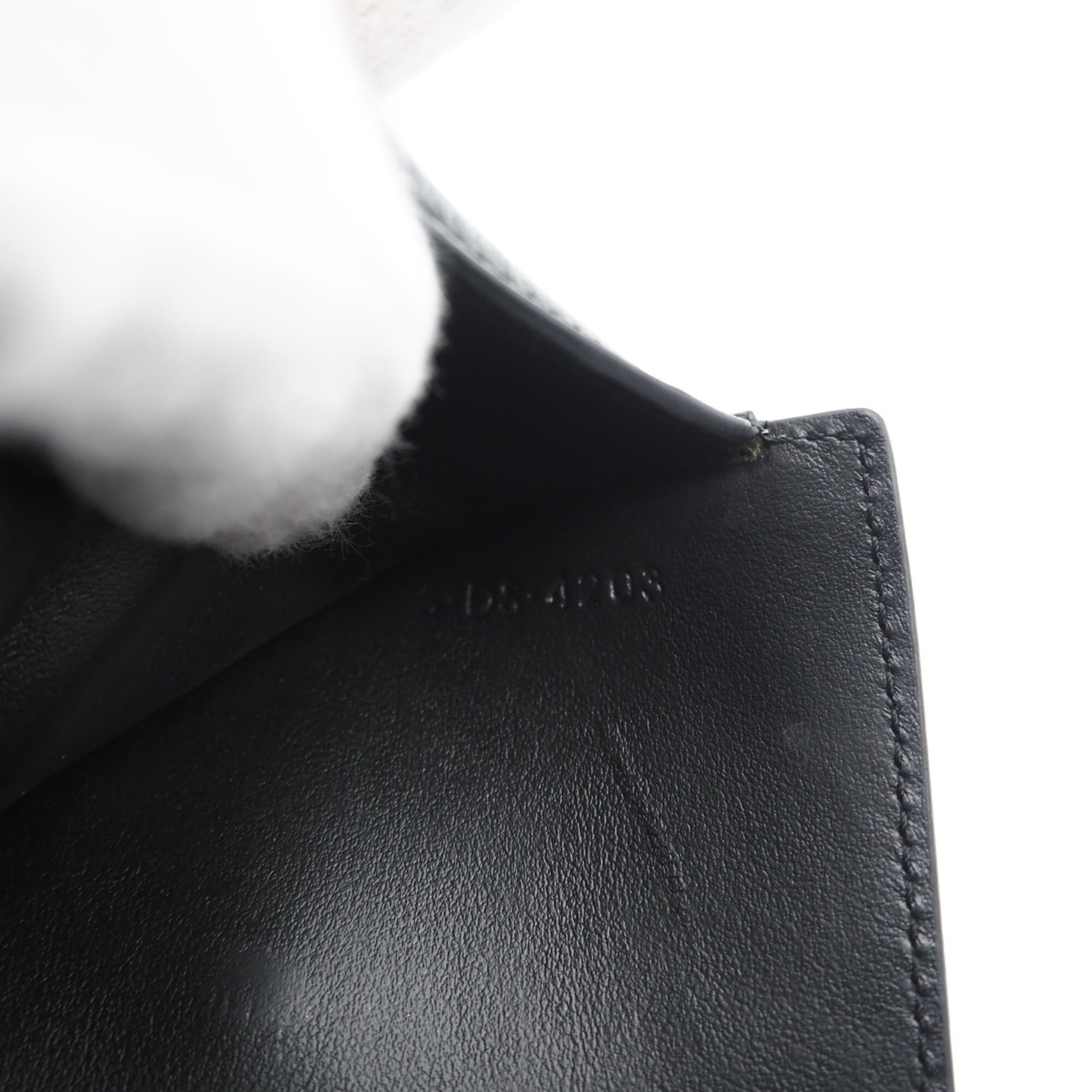 Celine Black Leather Wallet (Tri-Fold) (Pre-Owned)
