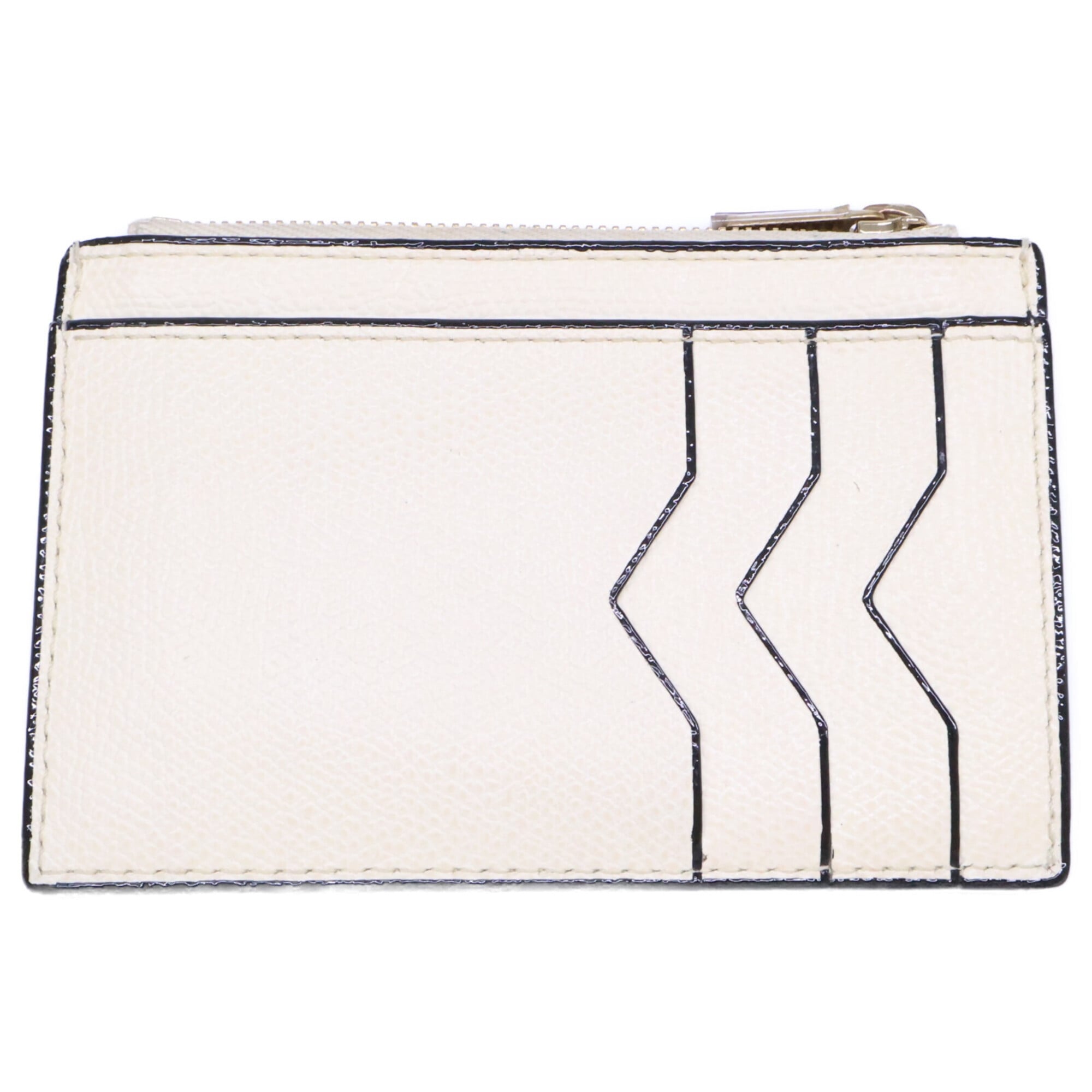 Valextra White Leather Coin Purse/Coin Case (Pre-Owned)