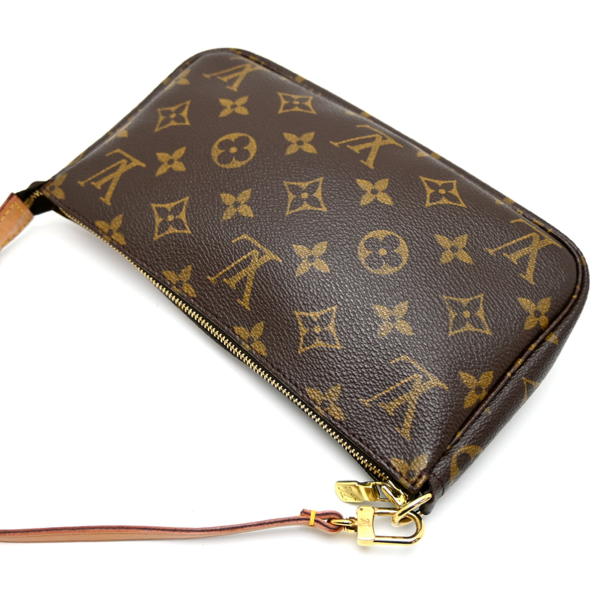 Louis Vuitton Brown Monogram Pochette Shoulder Bag (Pre-Owned)