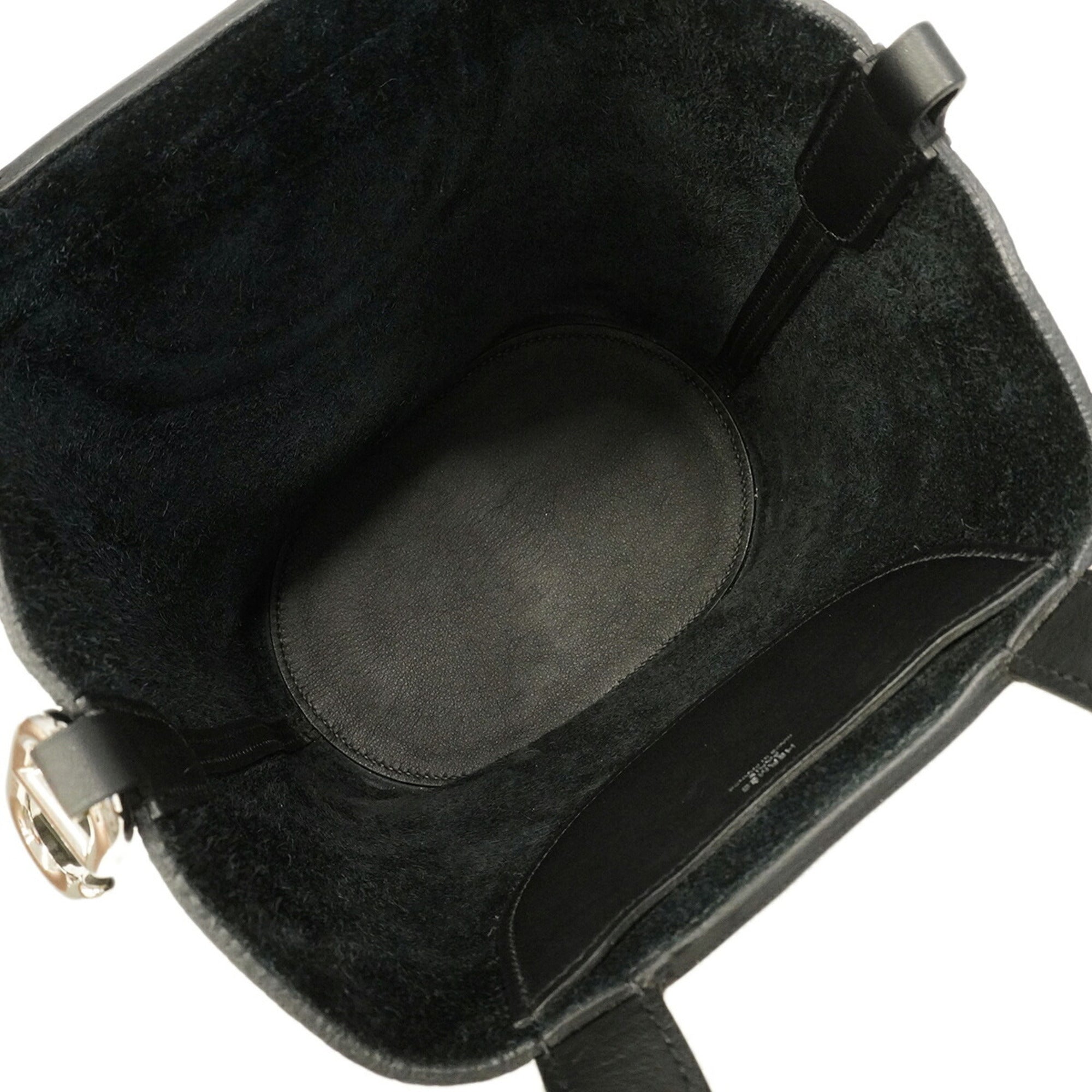 Hermes Black Taurillon Clemence Leather Handbag (Pre-Owned)