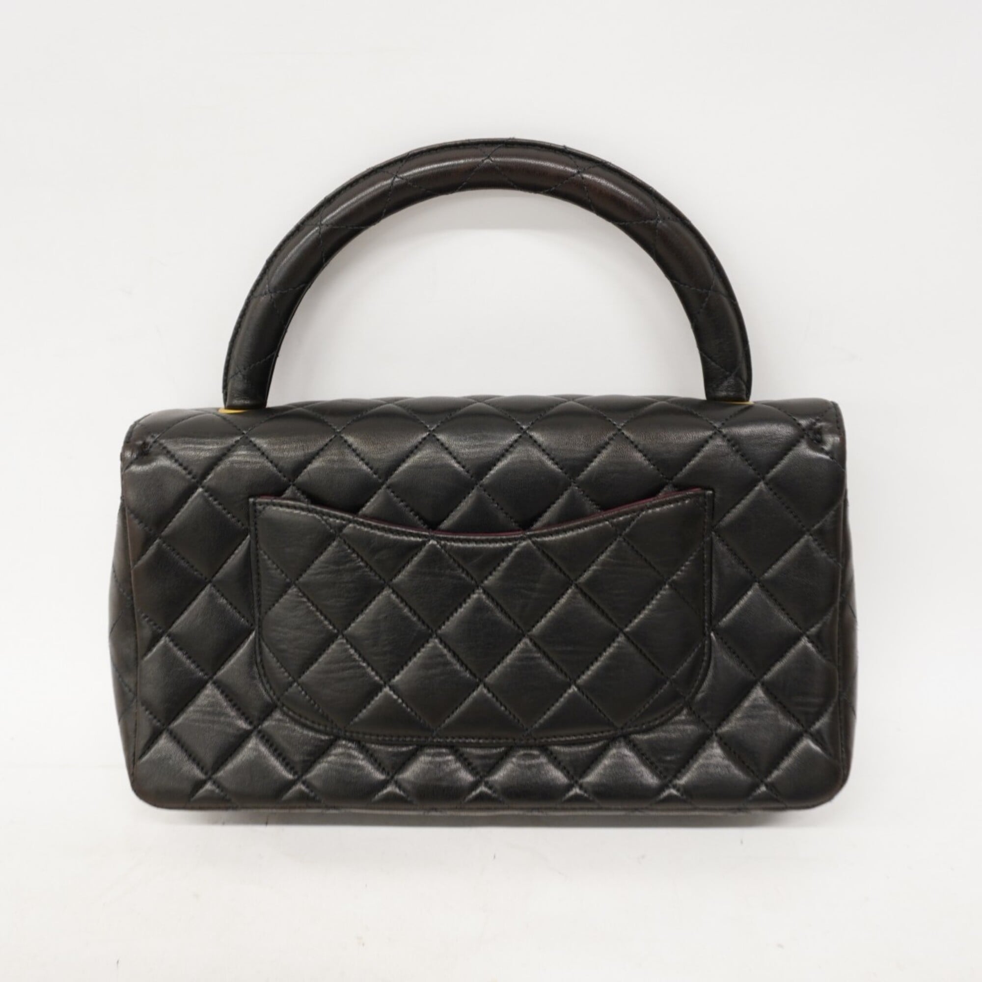 Chanel Black Leather Handbag (Pre-Owned)