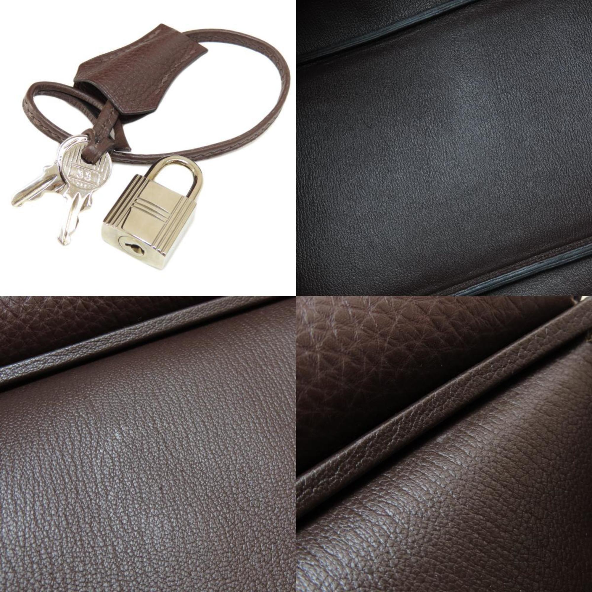 Hermes Birkin Dark Brown Togo Leather Handbag (Pre-Owned)