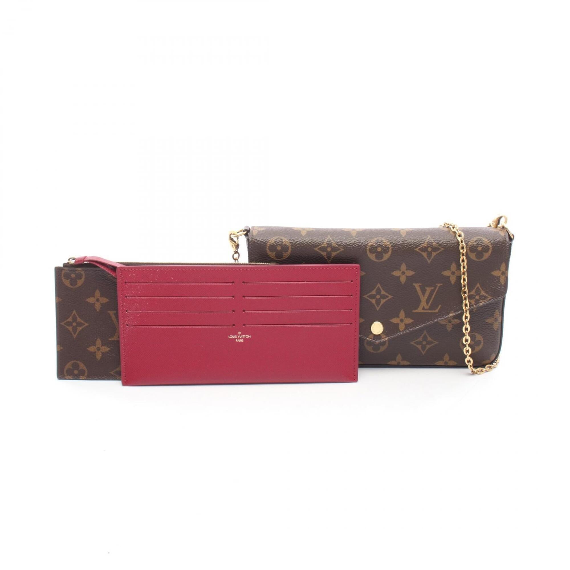 Louis Vuitton Brown Pvc Leather Handbag Pochette Shoulder Bag (Pre-Owned)