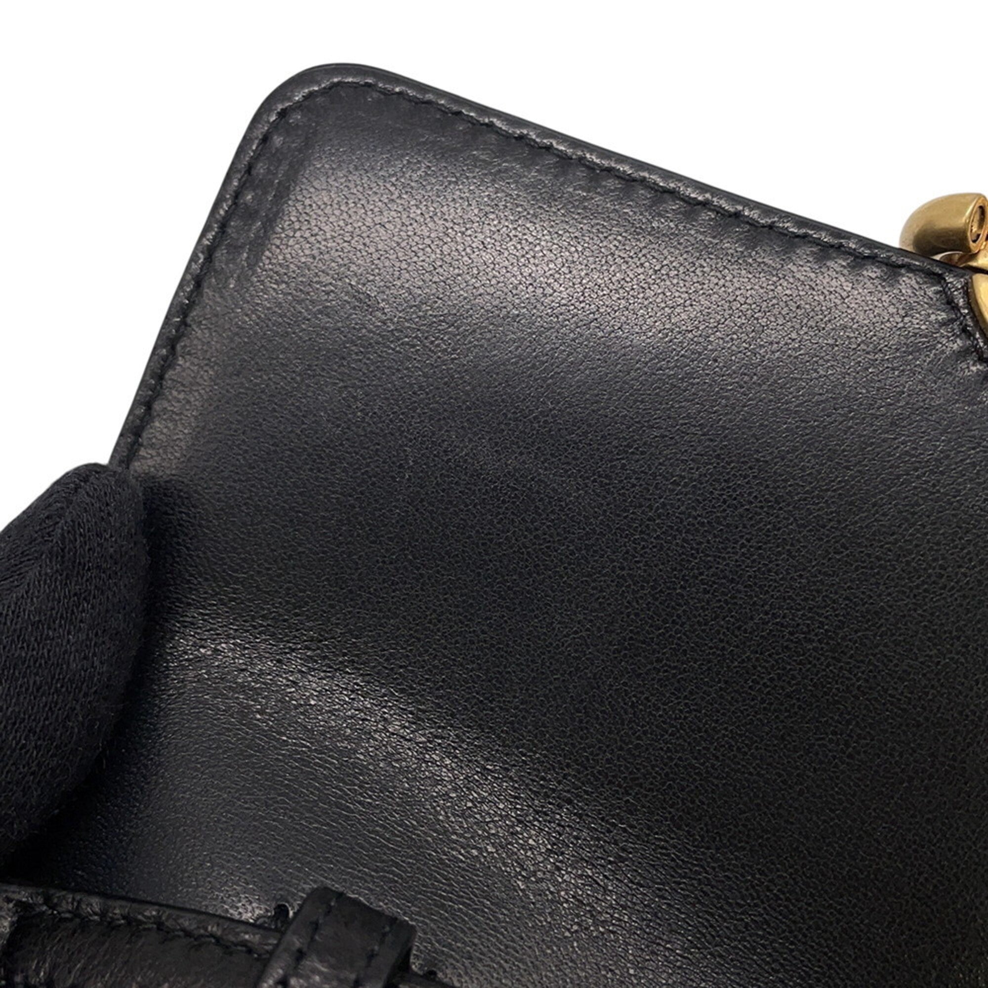 Yves Saint Laurent Black Chain/Shoulder Wallet (Pre-Owned)