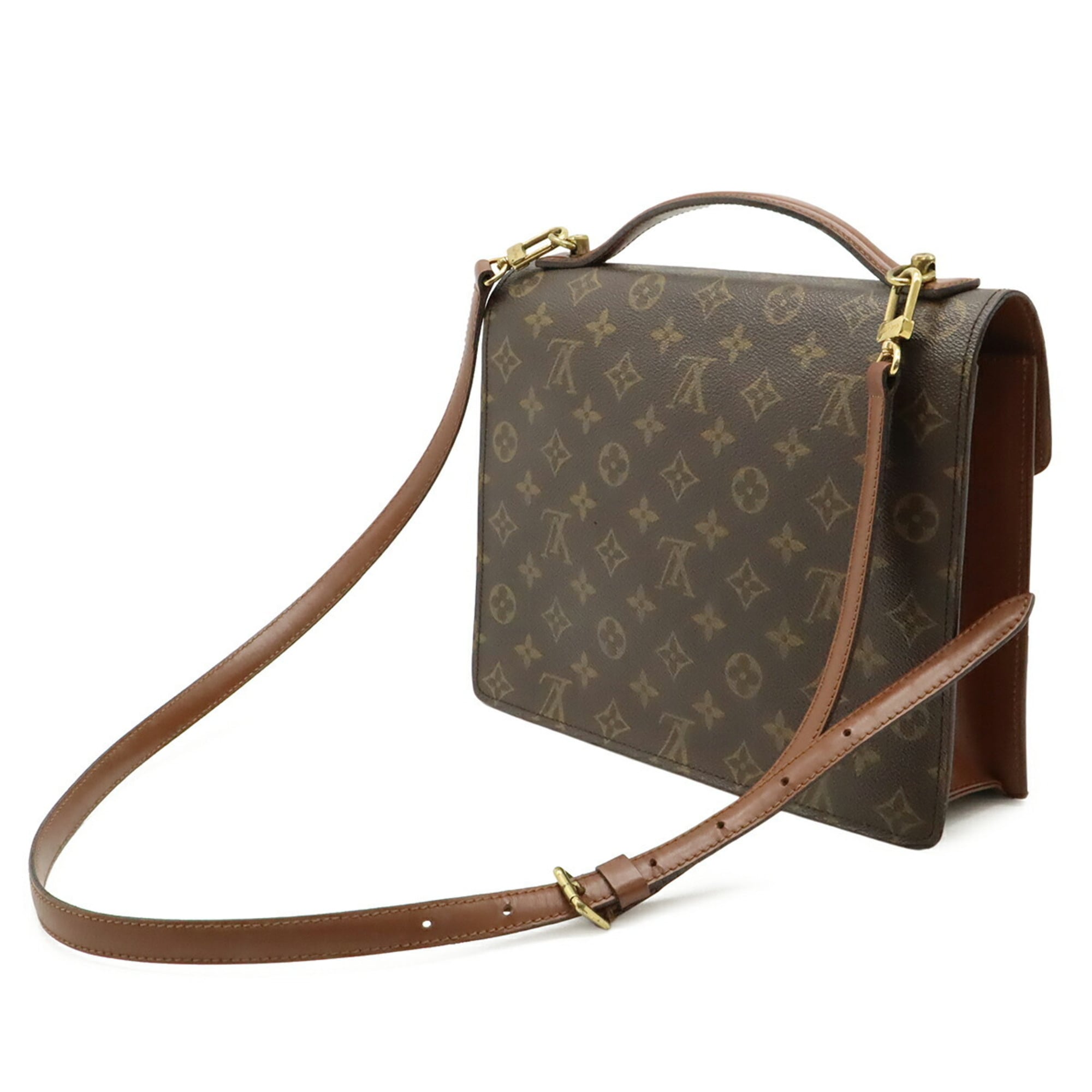 Louis Vuitton Brown Galle Monogram Monogram Handbag Shoulder Bag (Pre-Owned)