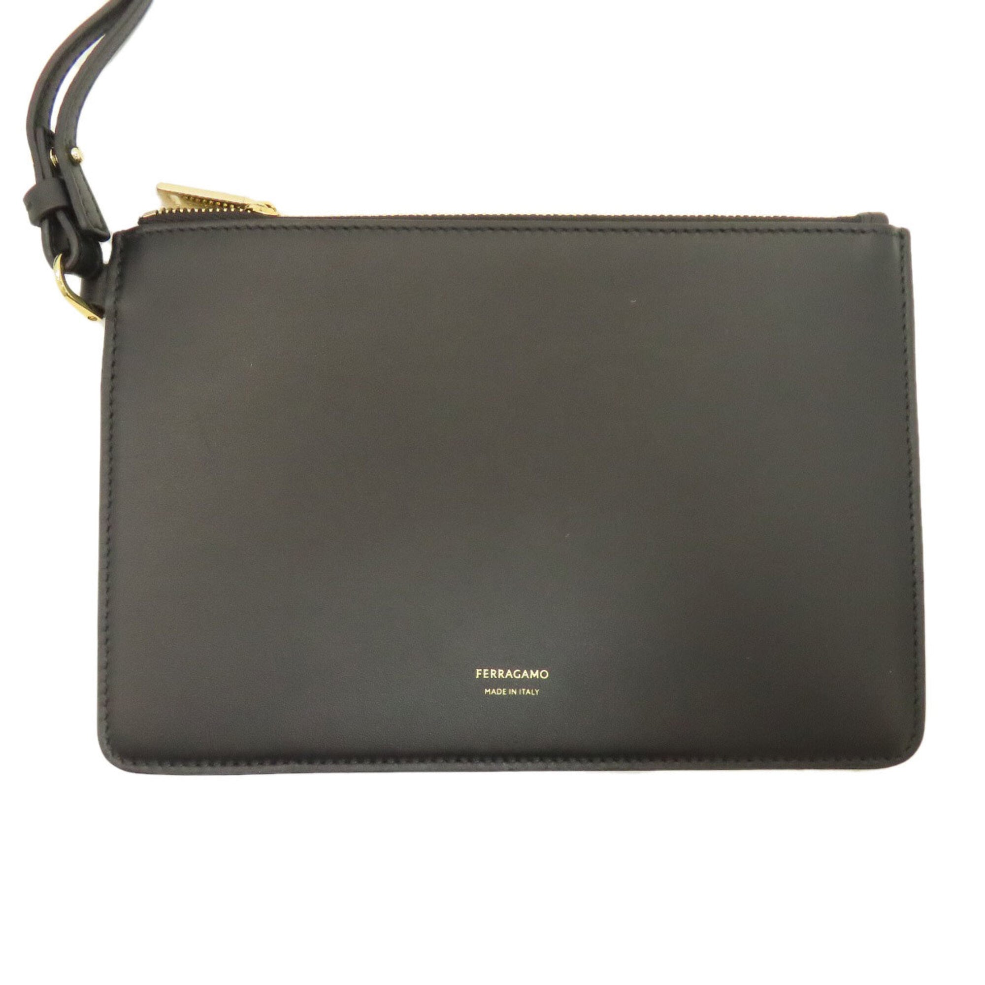 Salvatore Ferragamo Black Leather Tote Bag (Pre-Owned)