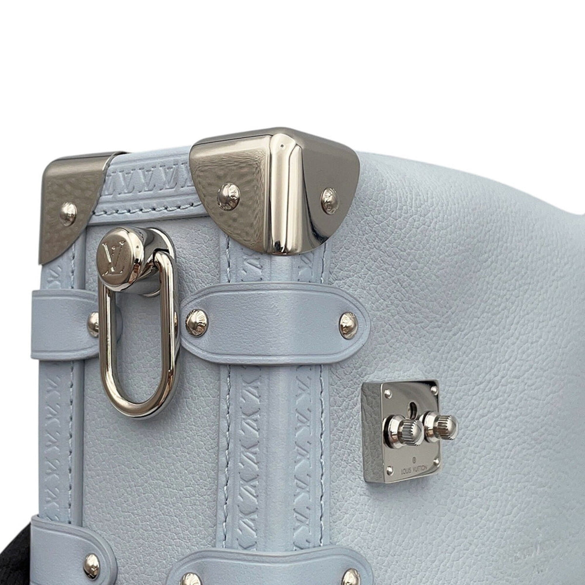 Louis Vuitton Light Blue Leather Handbag Shoulder Bag (Pre-Owned)