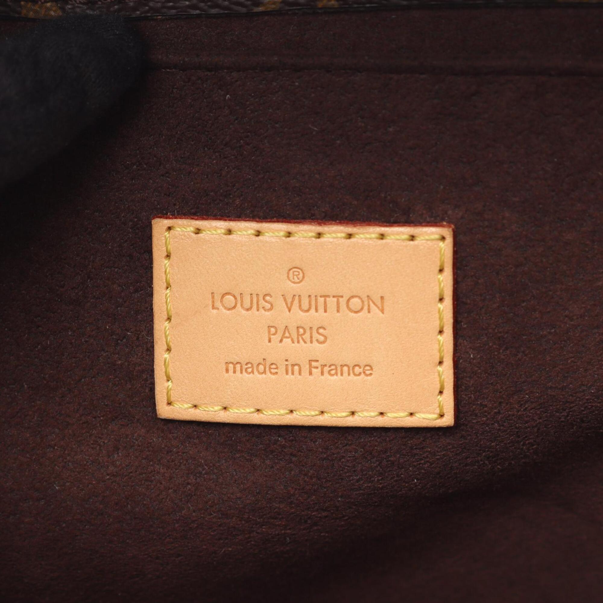 Louis Vuitton Brown Pvc Leather Handbag Pochette (Pre-Owned)