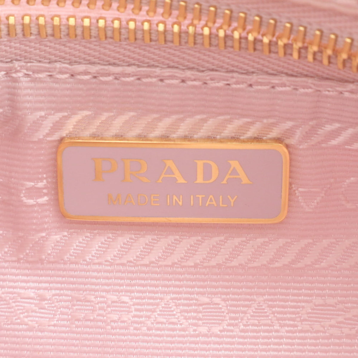 Prada Pink Leather Nylon Handbag Shoulder Bag (Pre-Owned)