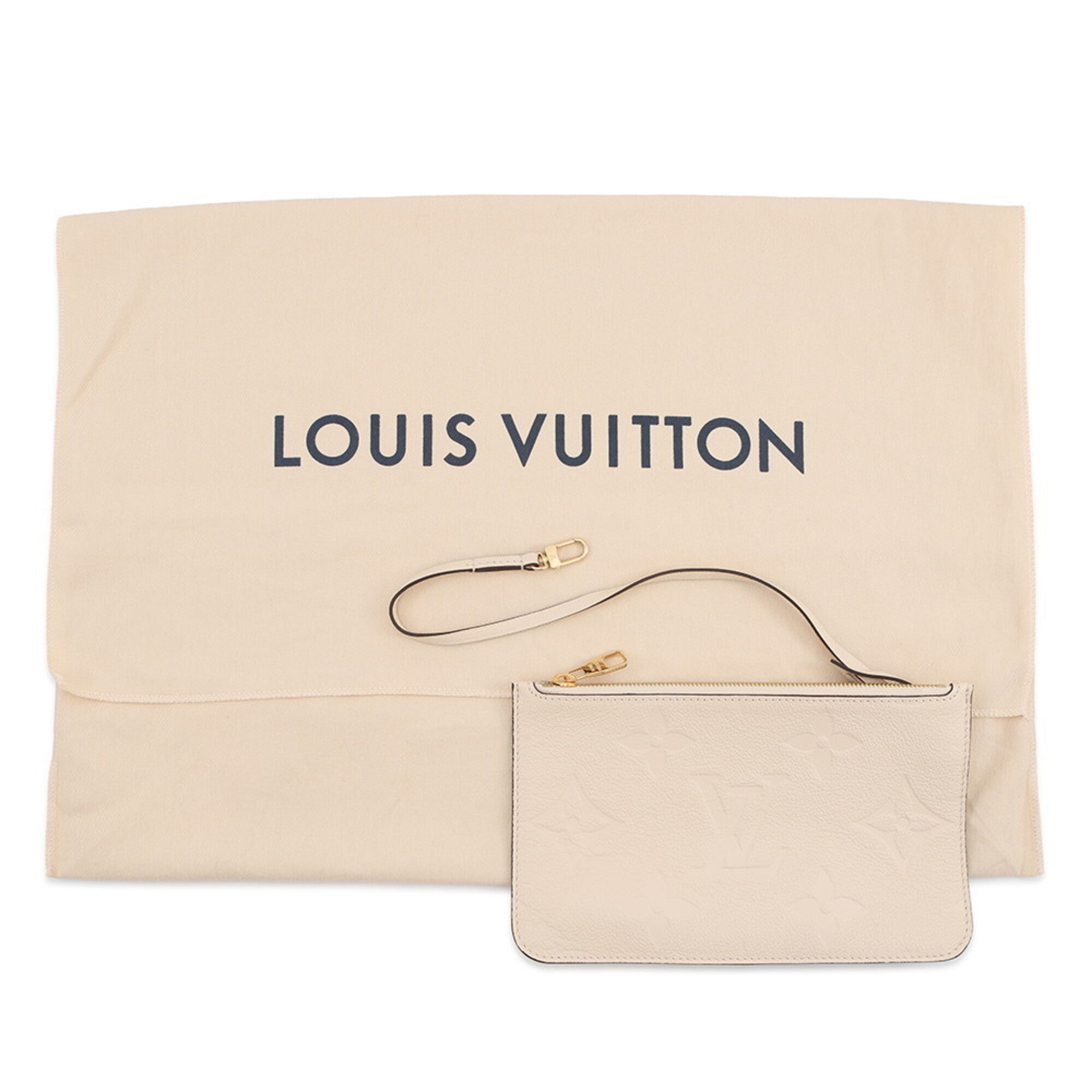 Louis Vuitton Cream Monogram Empreinte Tote Bag (Pre-Owned)