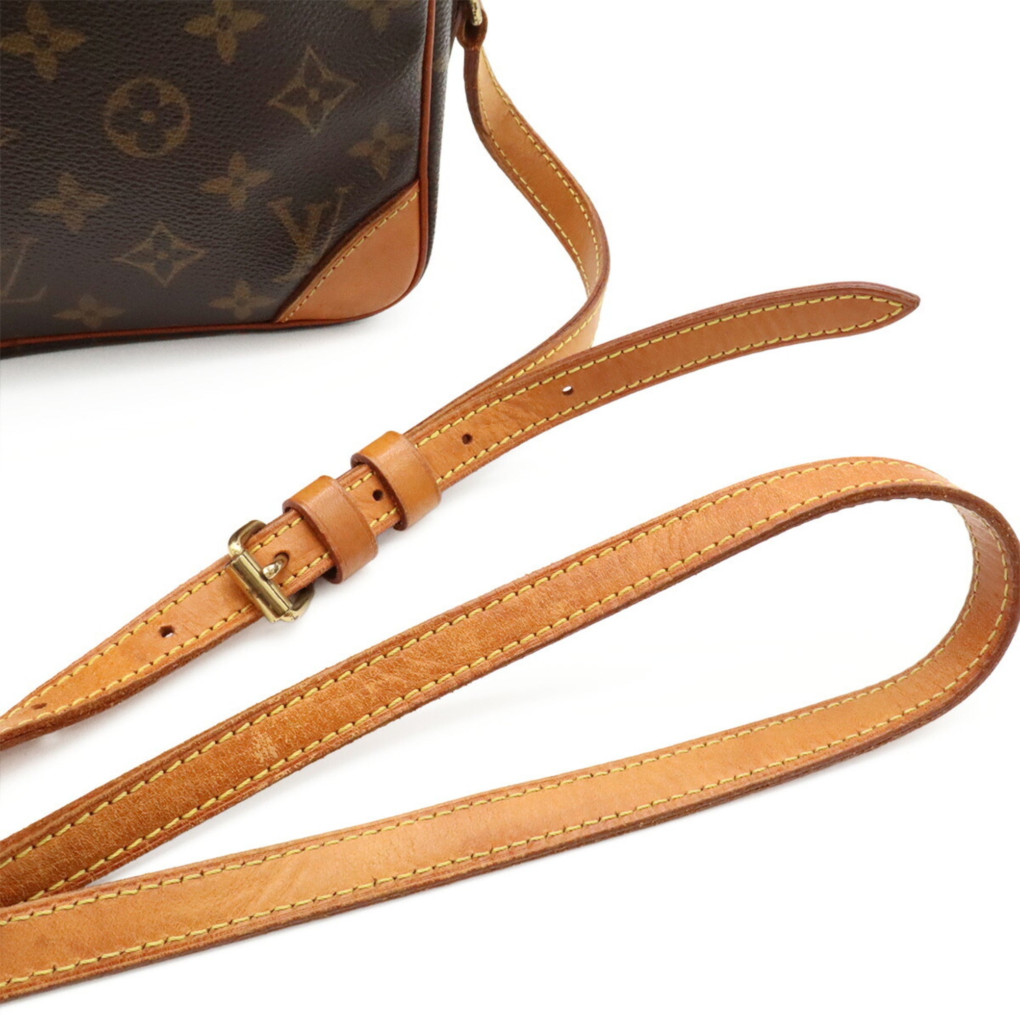 Louis Vuitton Brown Galle Monogram White Monogram Pochette Shoulder Bag (Pre-Owned)