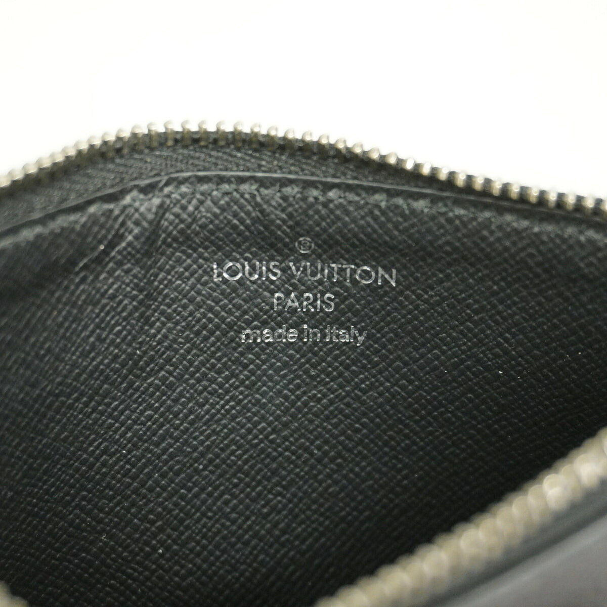 Louis Vuitton Black Gray Coin Purse/Coin Case (Pre-Owned)