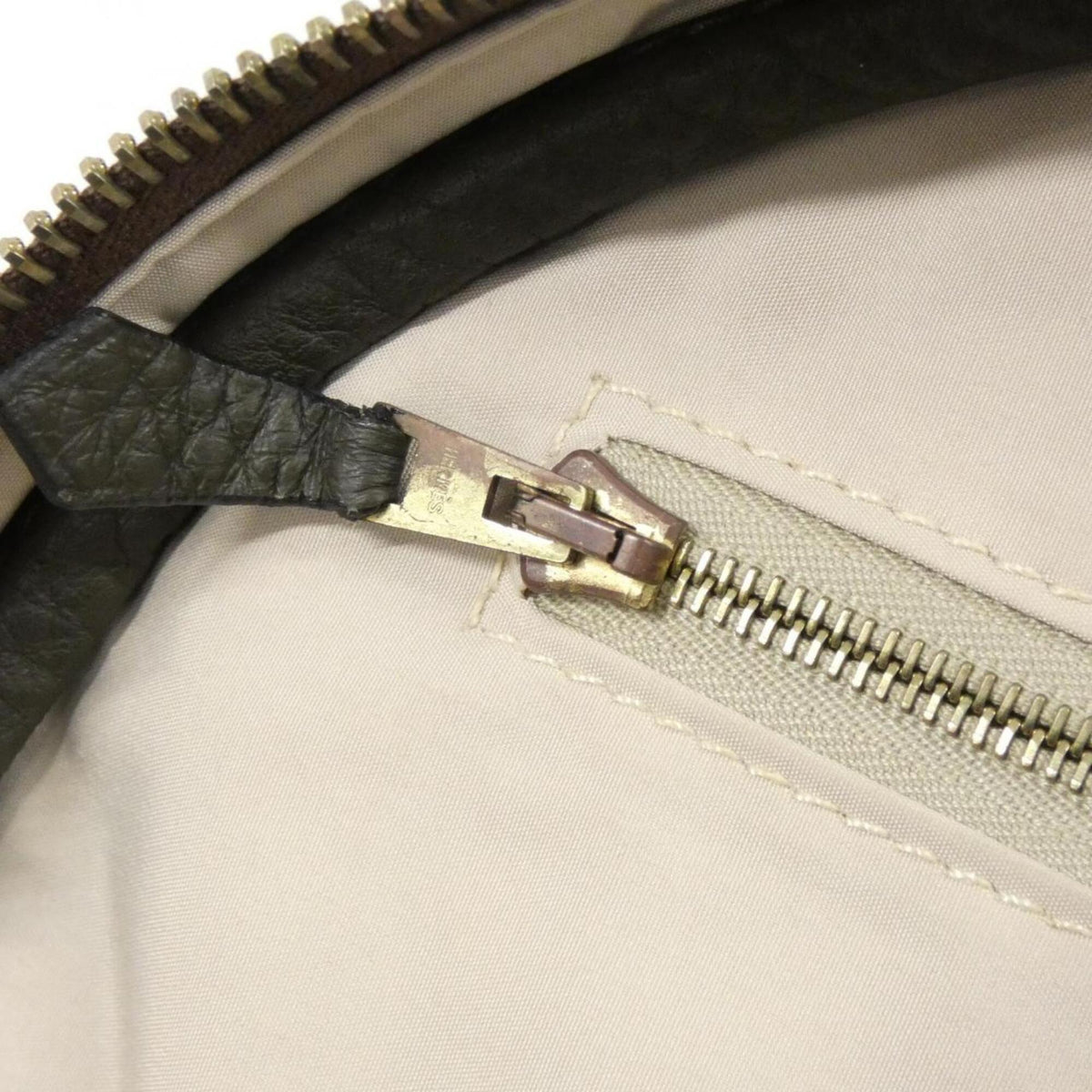 Hermes Green Taurillon Clemence Leather Handbag (Pre-Owned)