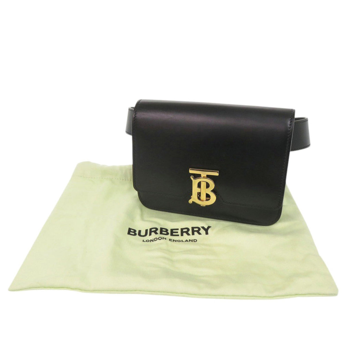 Burberry Black Leather Fanny Pack (Pre-Owned)