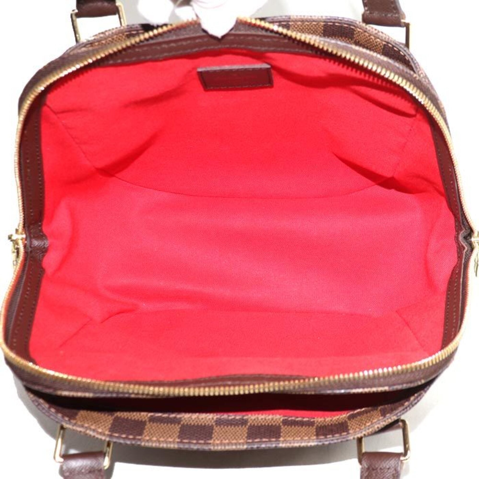 Louis Vuitton Gold Damier Canvas Handbag (Pre-Owned)