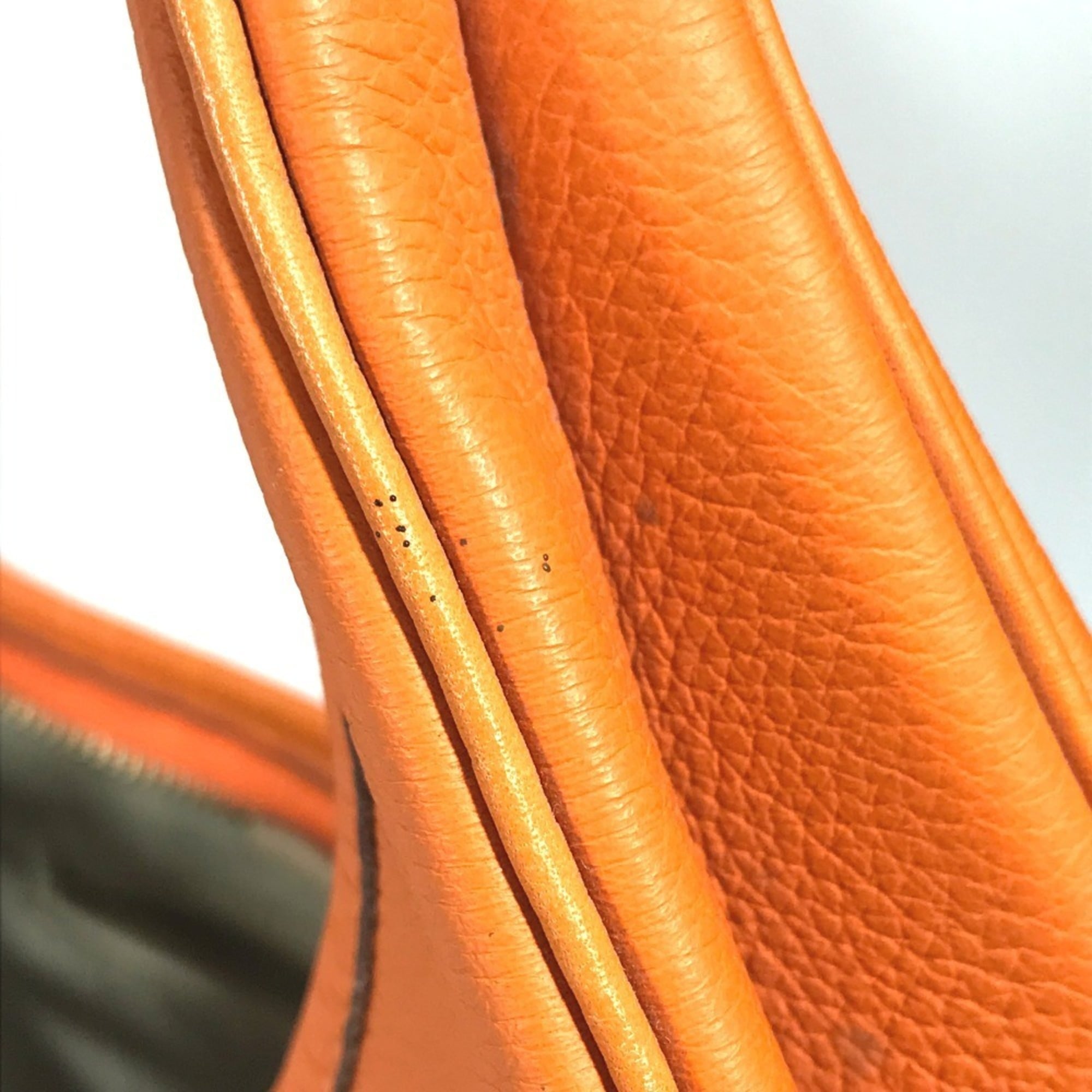 Hermes Orange Leather Shoulder Bag (Pre-Owned)