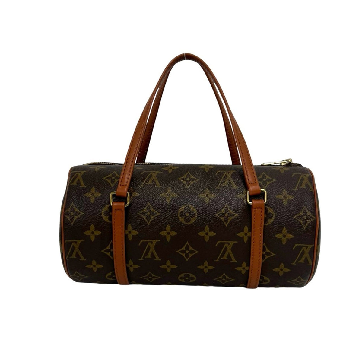 Louis Vuitton Brown Leather Pvc Boston Bag Handbag (Pre-Owned)