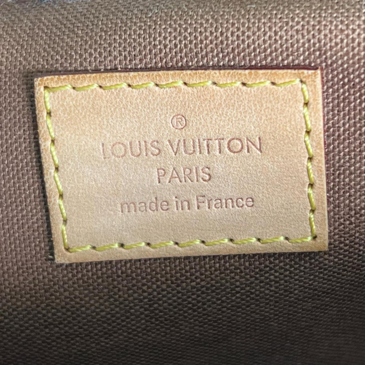 Louis Vuitton Brown Monogram Leather Handbag Shoulder Bag (Pre-Owned)