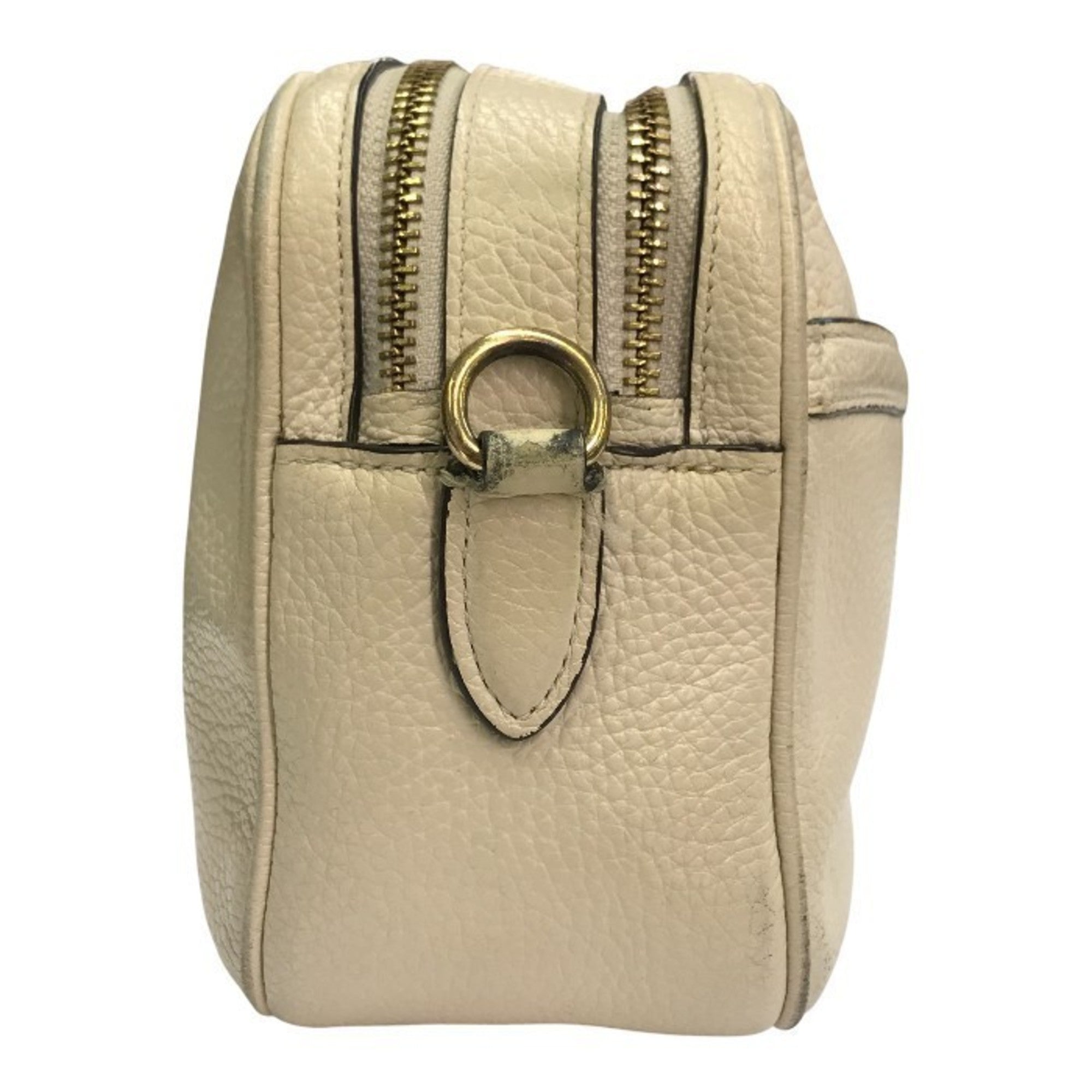 Coach Ivory Leather Shoulder Bag (Pre-Owned)