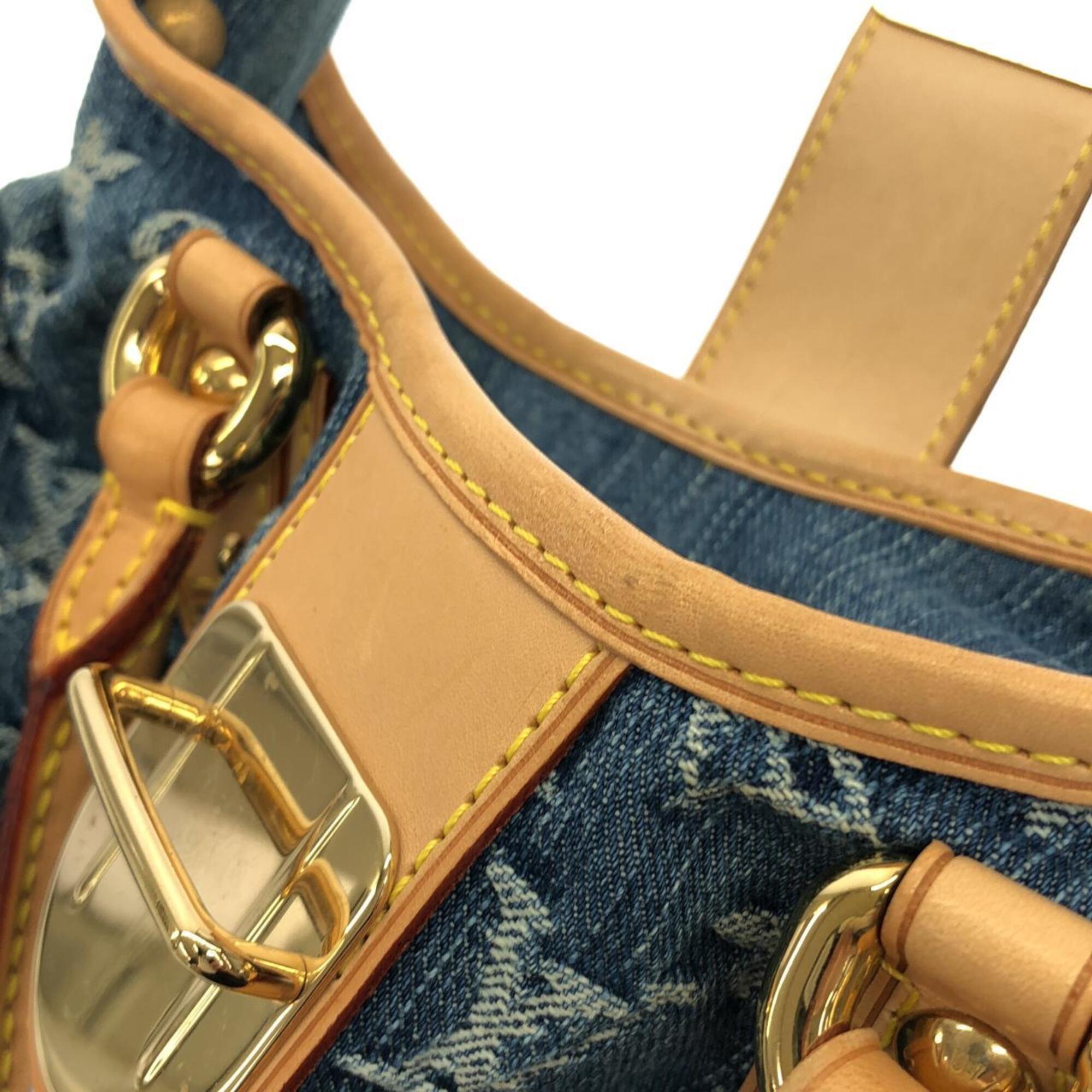 Louis Vuitton Monogram Denim Blue Monogram Denim Handbag (Pre-Owned)