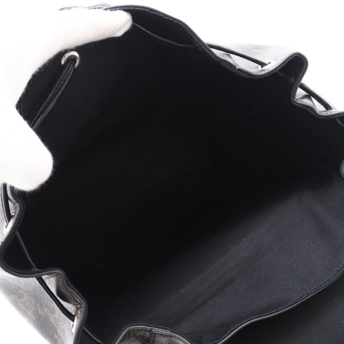 Celine Brown Coated Canvas Leather Backpack (Pre-Owned)