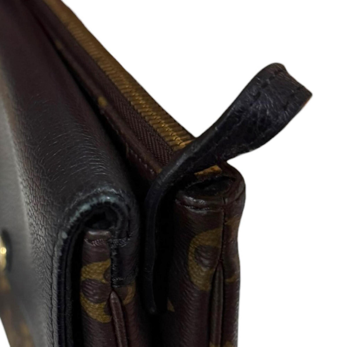 Louis Vuitton Black Brown Noir Monogram Canvas Shoulder Bag (Pre-Owned)