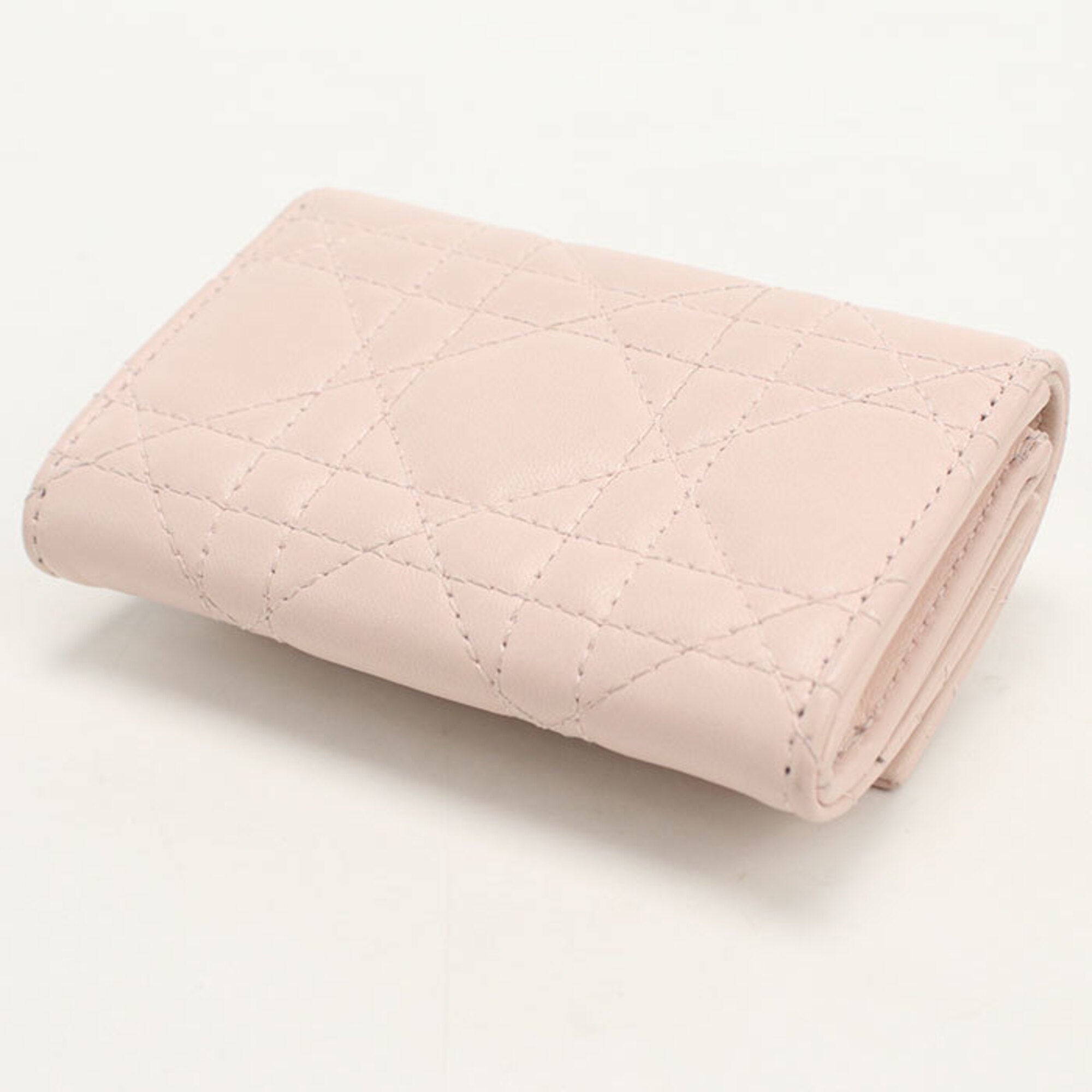 Christian Dior Pink Leather Wallet (Bi-Fold) (Pre-Owned)