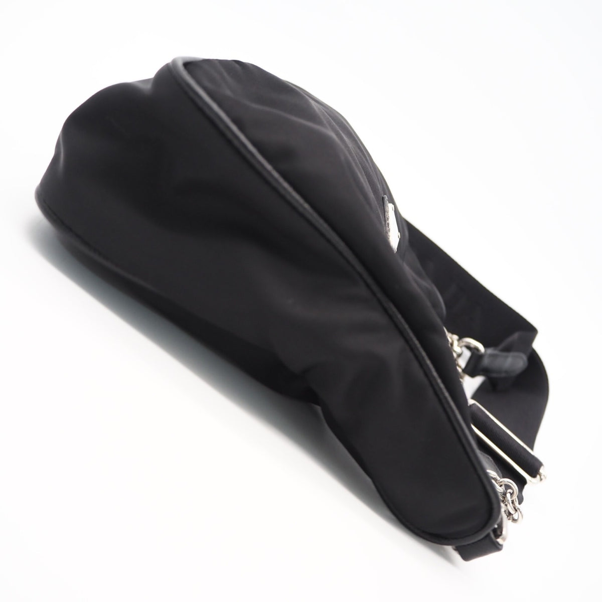 Prada Black Nylon Pouch Shoulder Bag (Pre-Owned)
