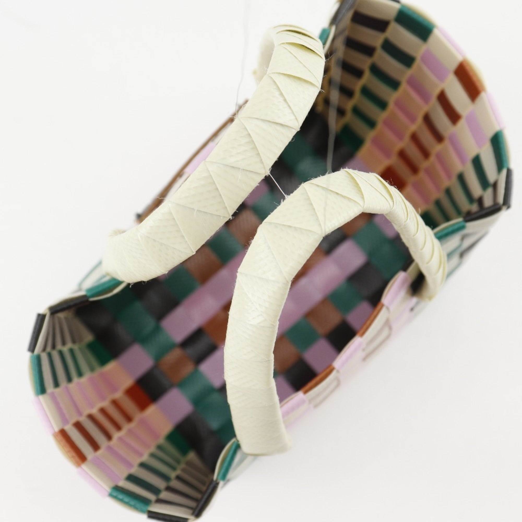 Marni Multi-Color White Polypropylene Basket Handbag (Pre-Owned)