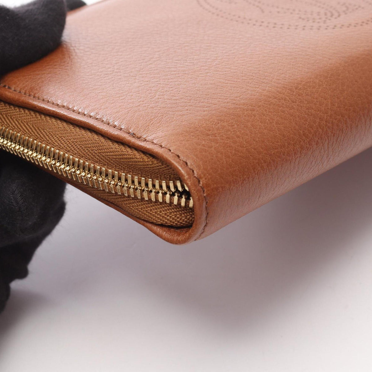 Cartier Brown Leather Long Wallet (Bi-Fold) (Pre-Owned)