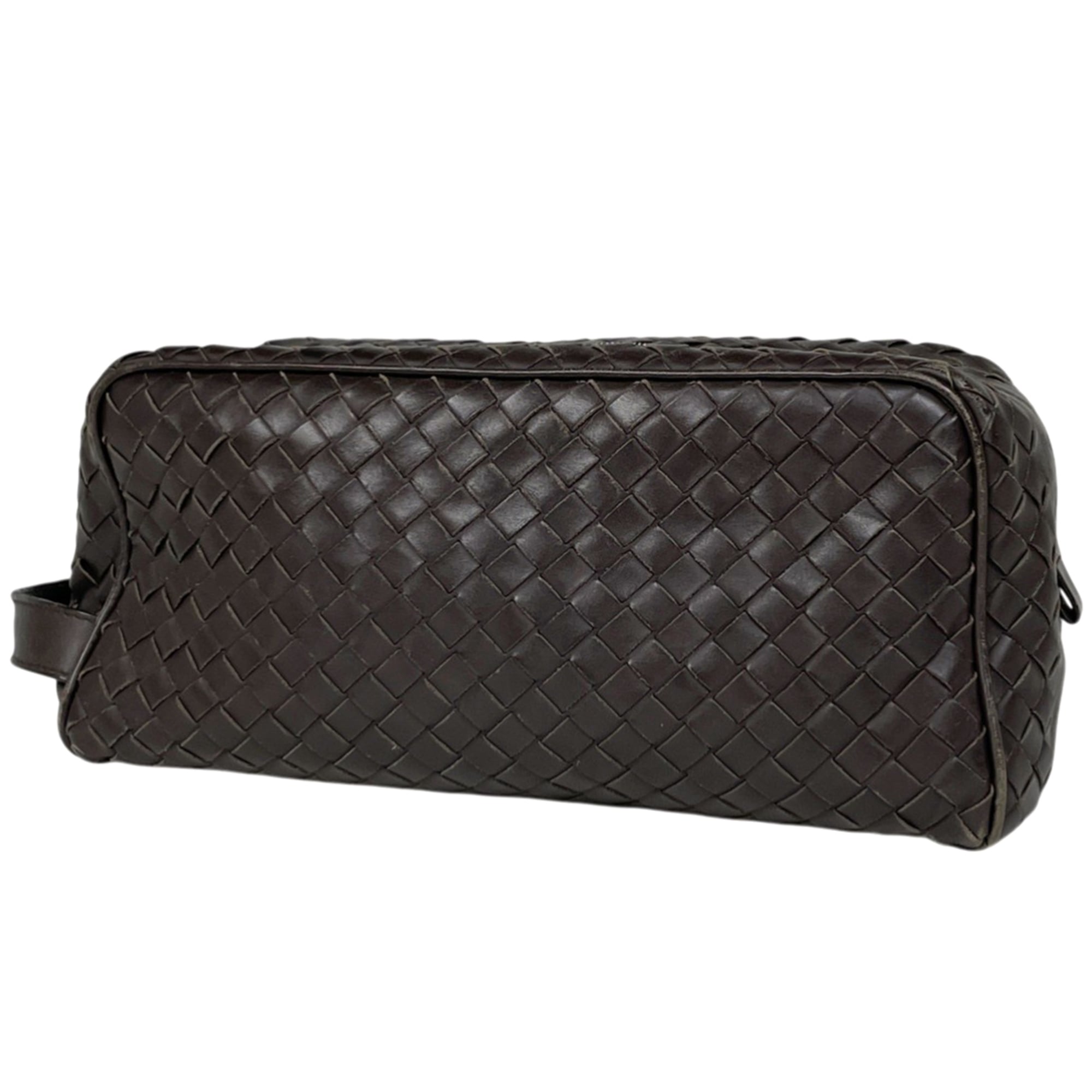 Bottega Veneta Intrecciato Brown Leather Handbag (Pre-Owned)