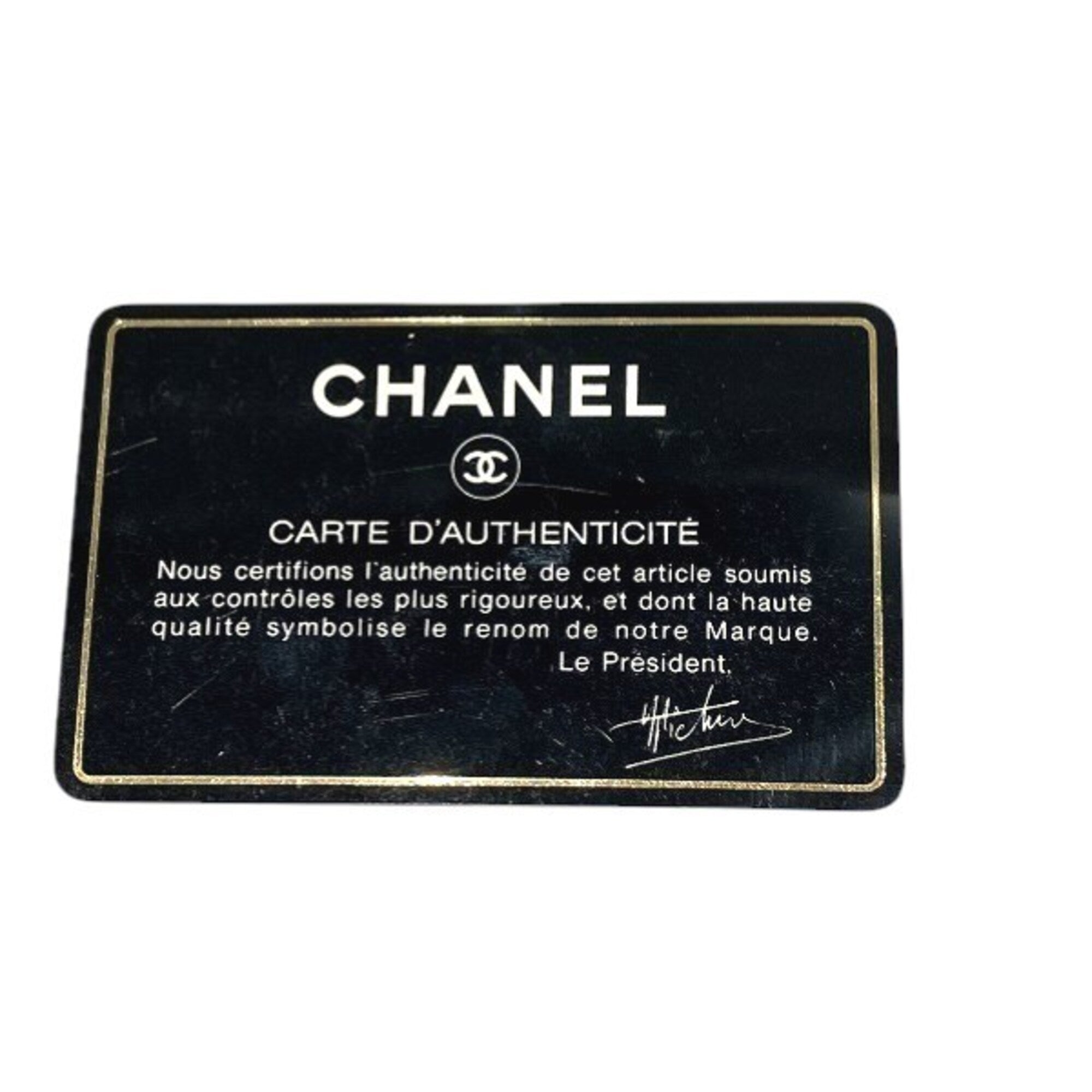 Chanel Black Leather Wallet (Bi-Fold) (Pre-Owned)