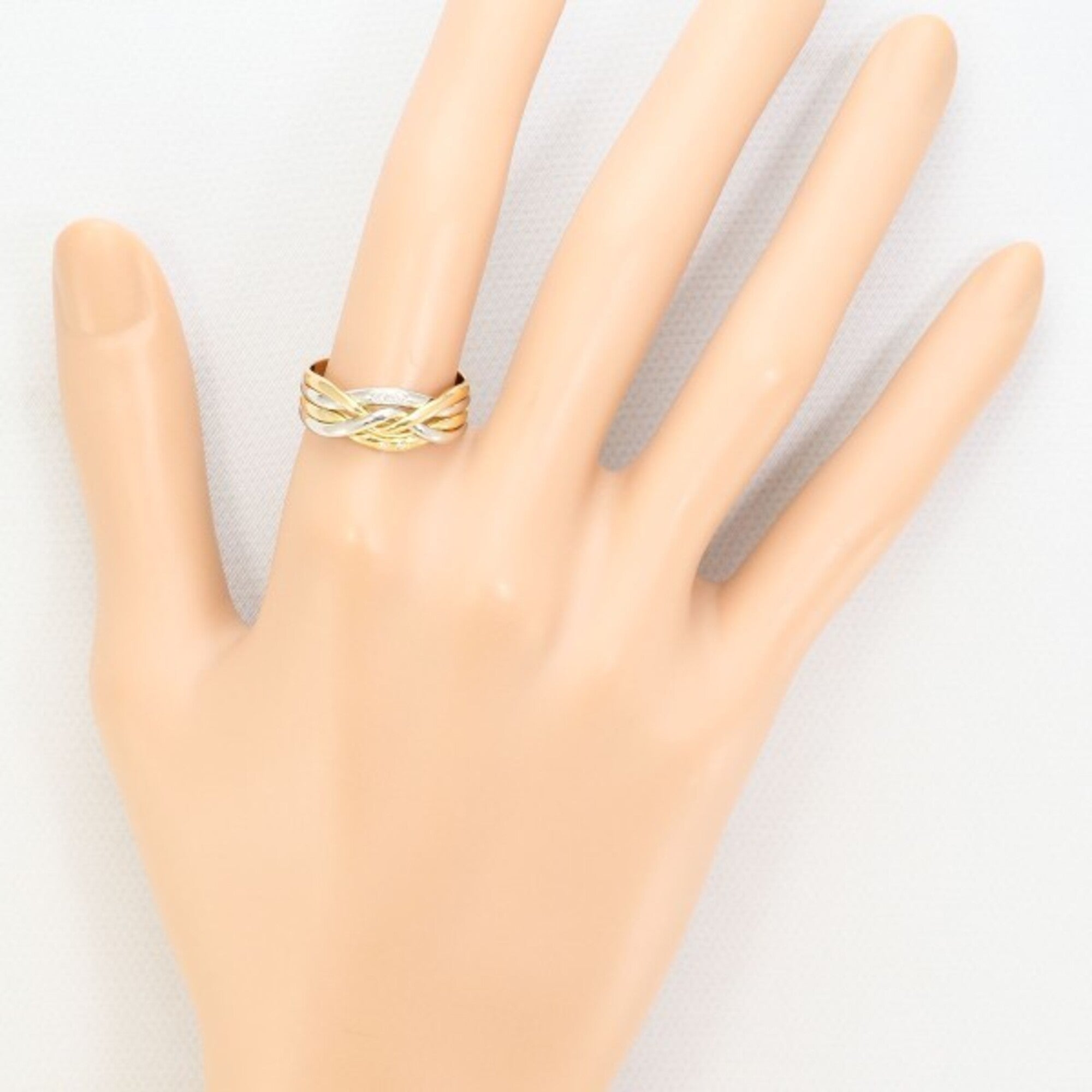Unbranded Platinum Yellow Gold Yellow Gold (18K) Platinum 900 Band Ring (Pre-Owned)