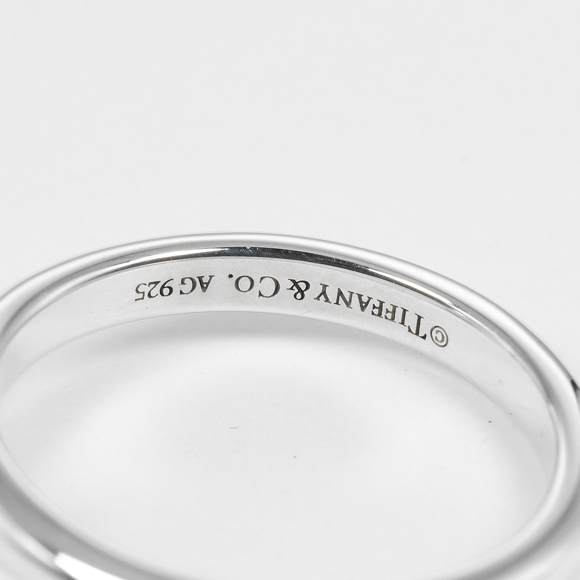 Tiffany Silver Silver 925 Band Ring (Pre-Owned)