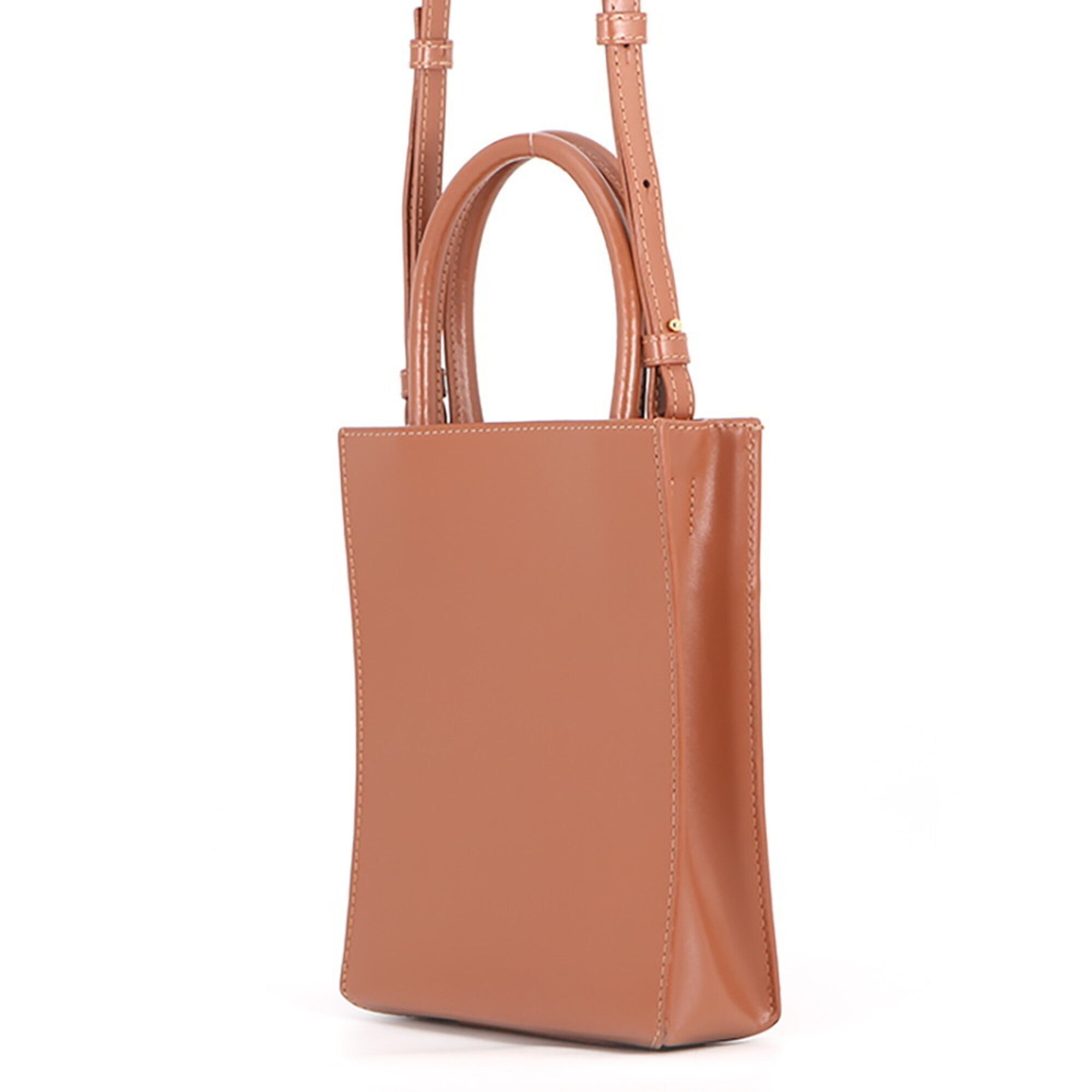 Loewe Brown Leather Handbag Shoulder Bag (Pre-Owned)