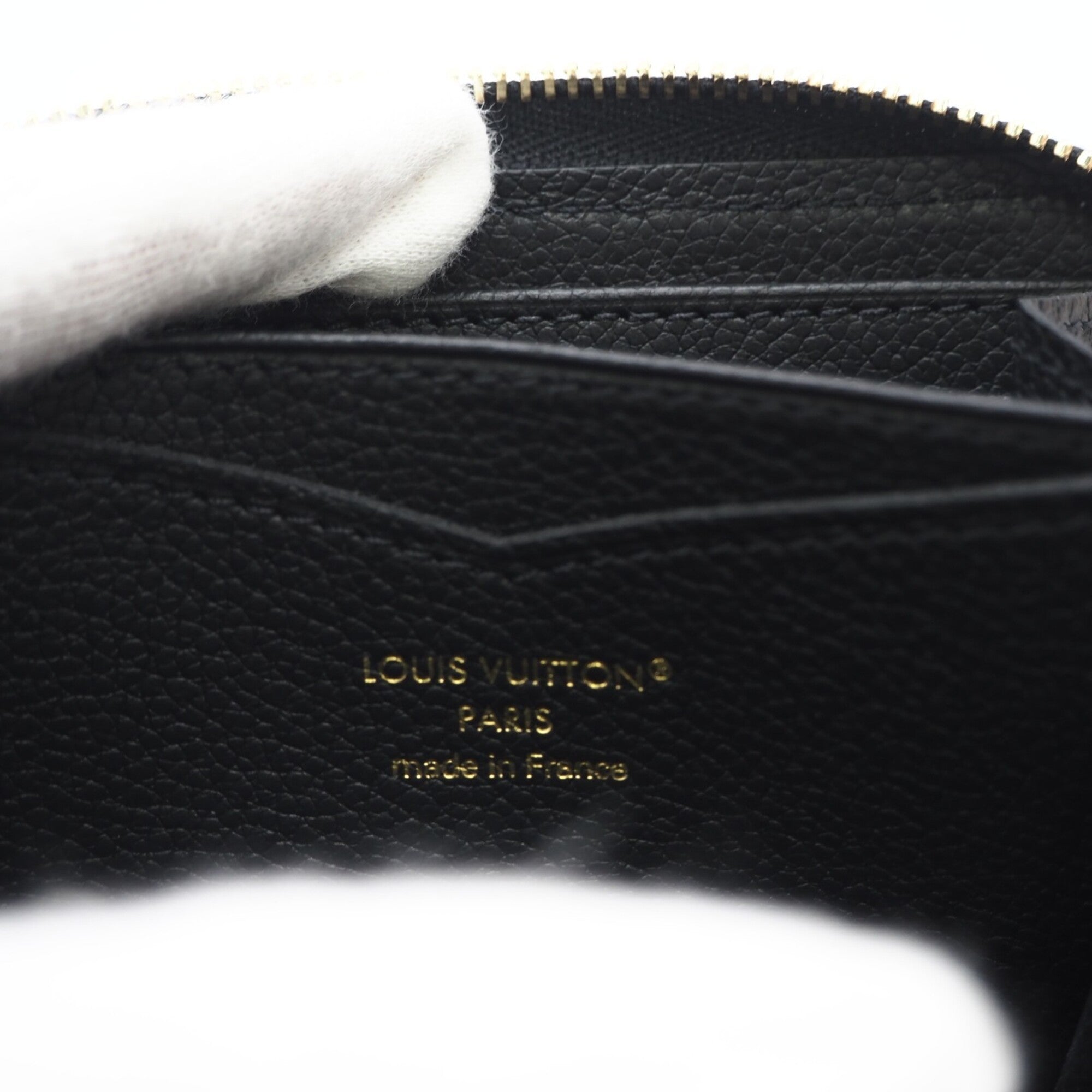 Louis Vuitton Monogram Empreinte Black Noir Leather Coin Purse/Coin Case (Pre-Owned)