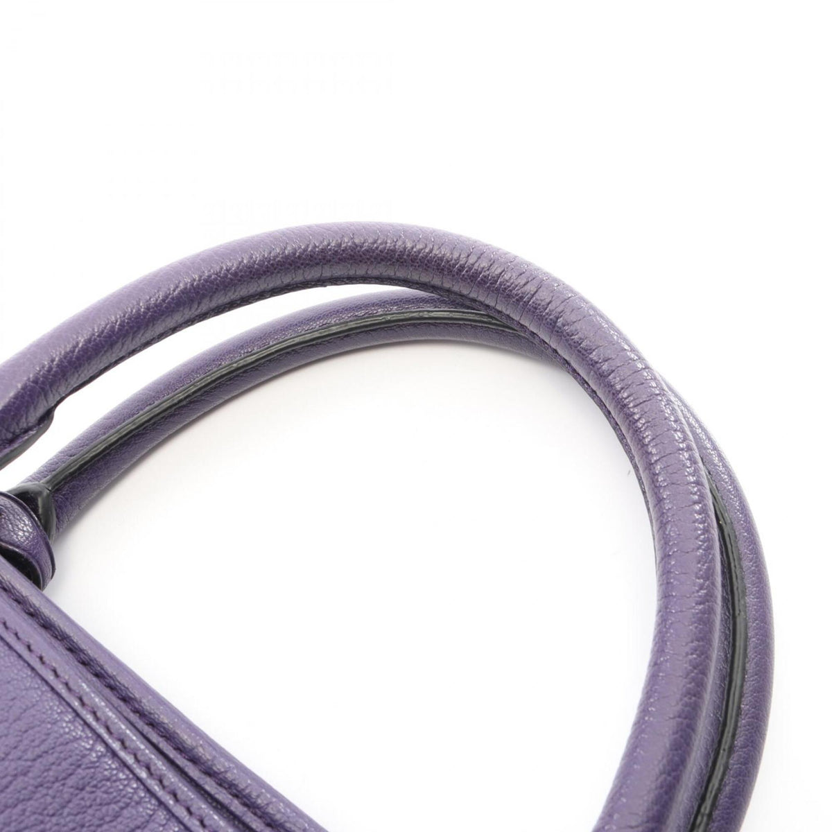 Loewe Purple Leather Handbag (Pre-Owned)