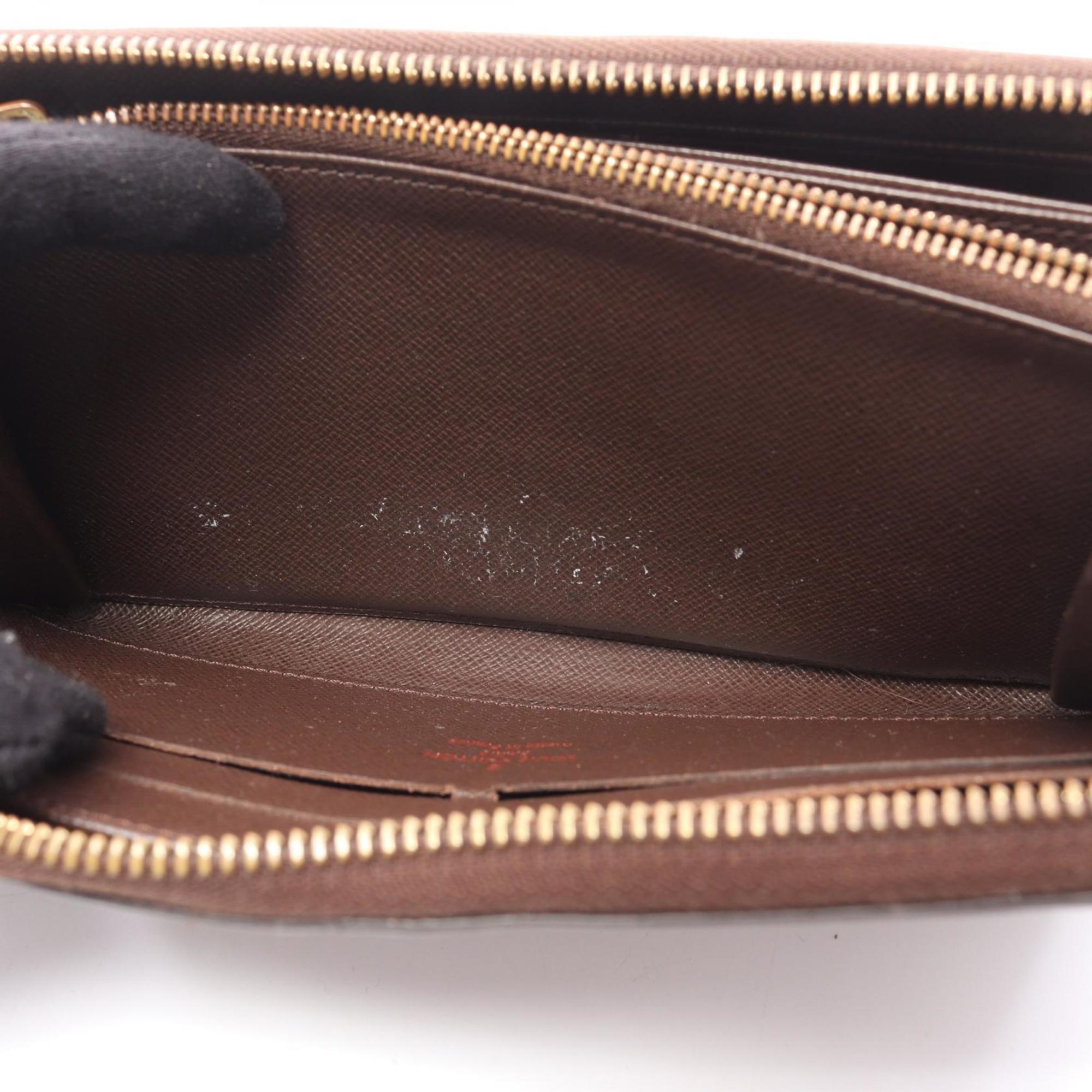 Louis Vuitton Brown Ebene Damier Canvas Pvc Long Wallet (Bi-Fold) (Pre-Owned)