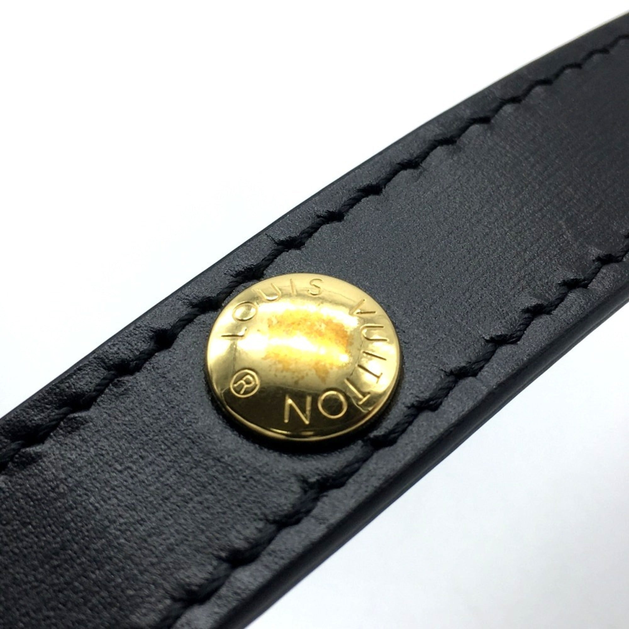 Louis Vuitton Black Noir Leather Shoulder Bag (Pre-Owned)