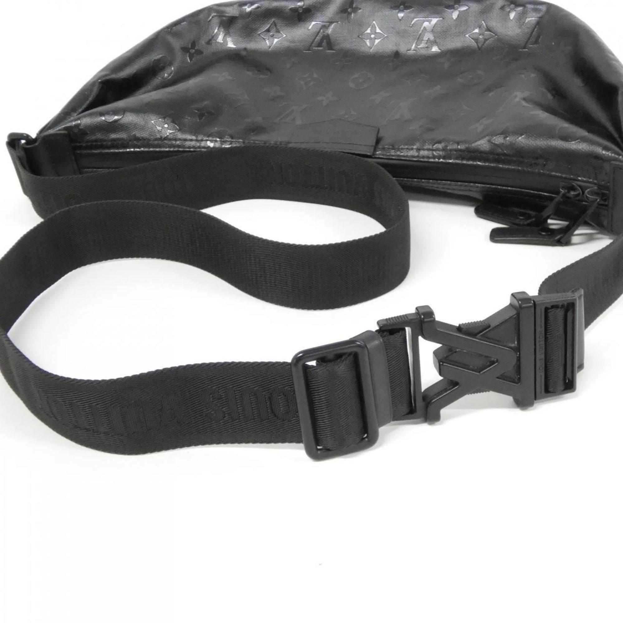 Louis Vuitton Black Coated Canvas Handbag Shoulder Bag (Pre-Owned)