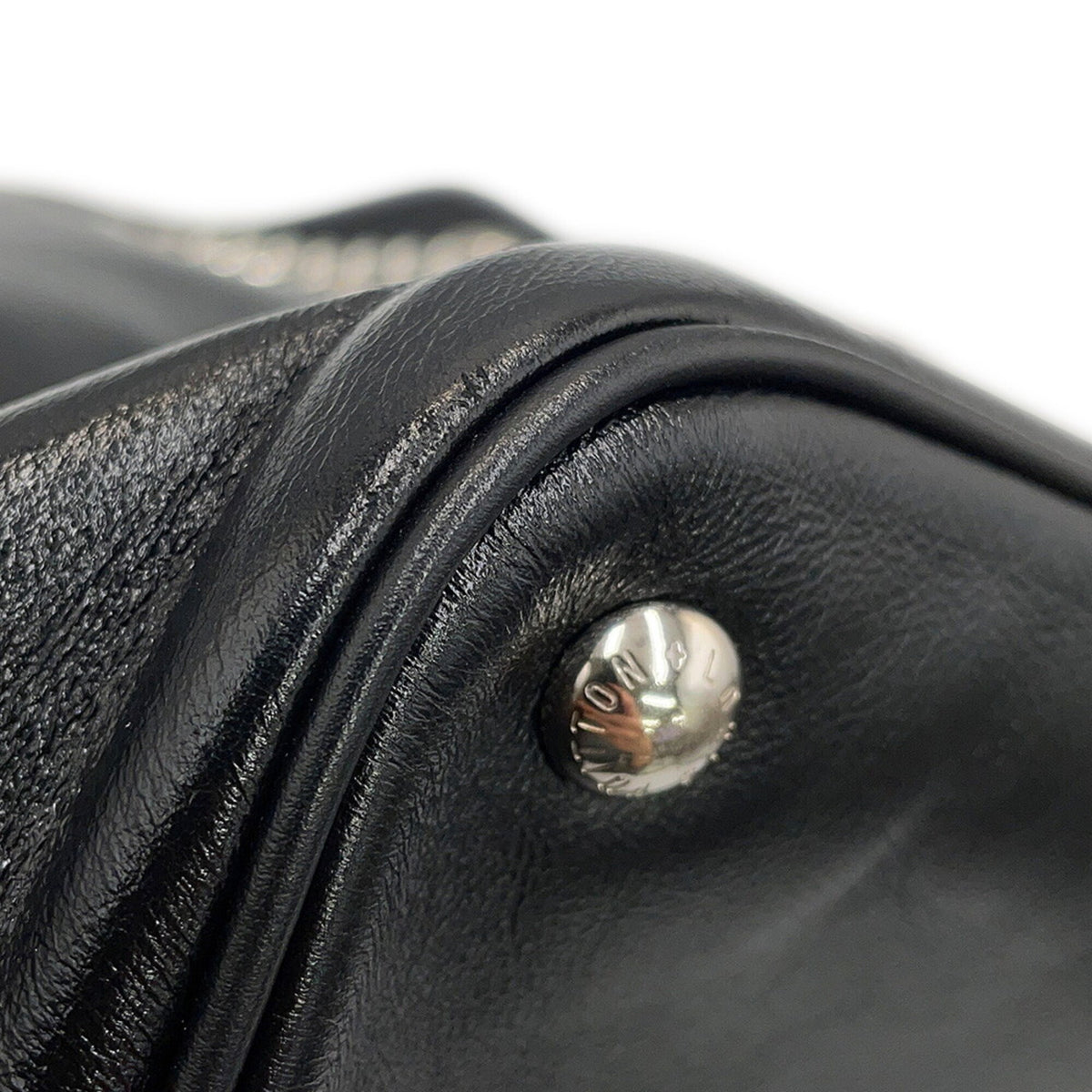 Louis Vuitton Black Noir Leather Handbag (Pre-Owned)