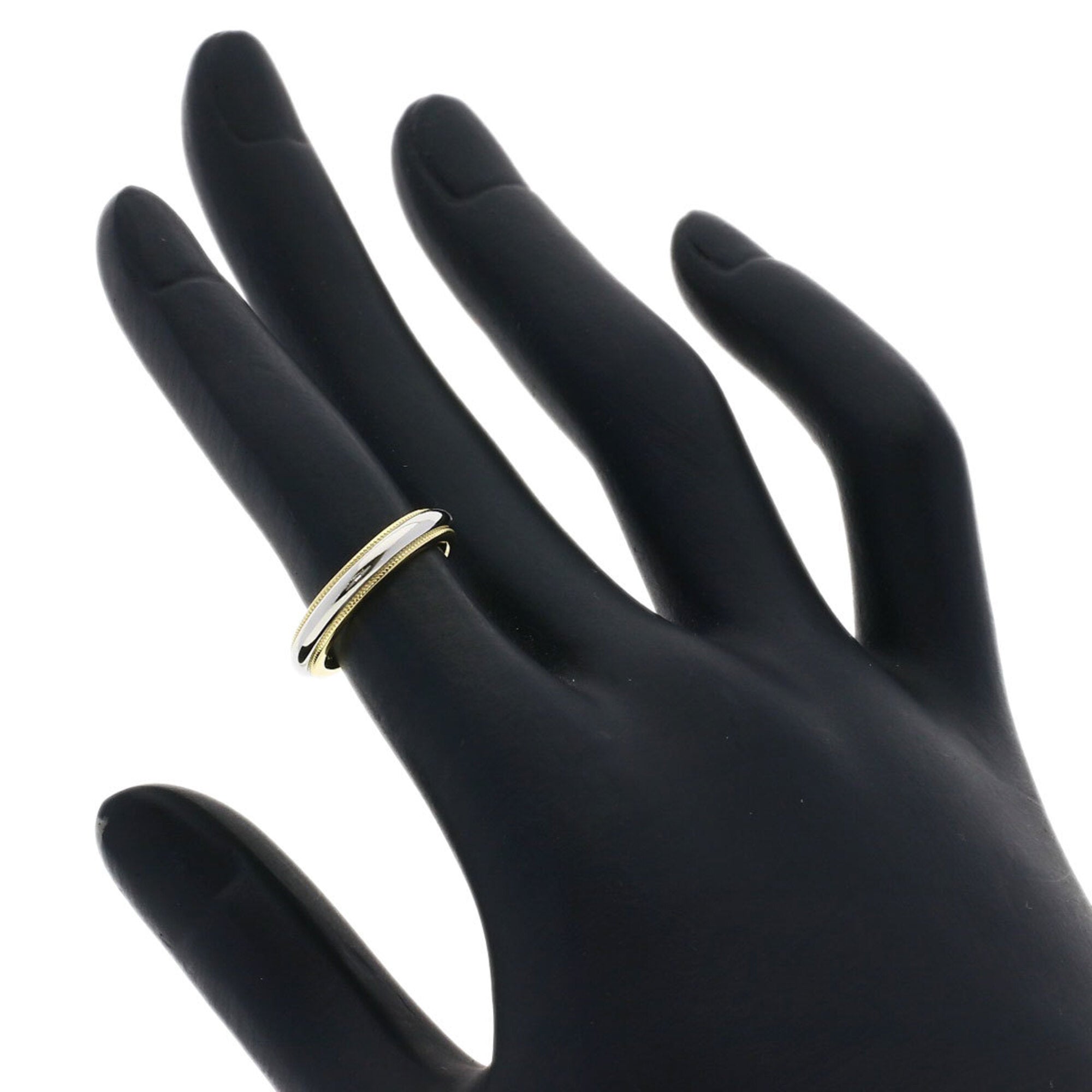 Tiffany Yellow Gold (18K) Platinum 950 Band Ring (Pre-Owned)