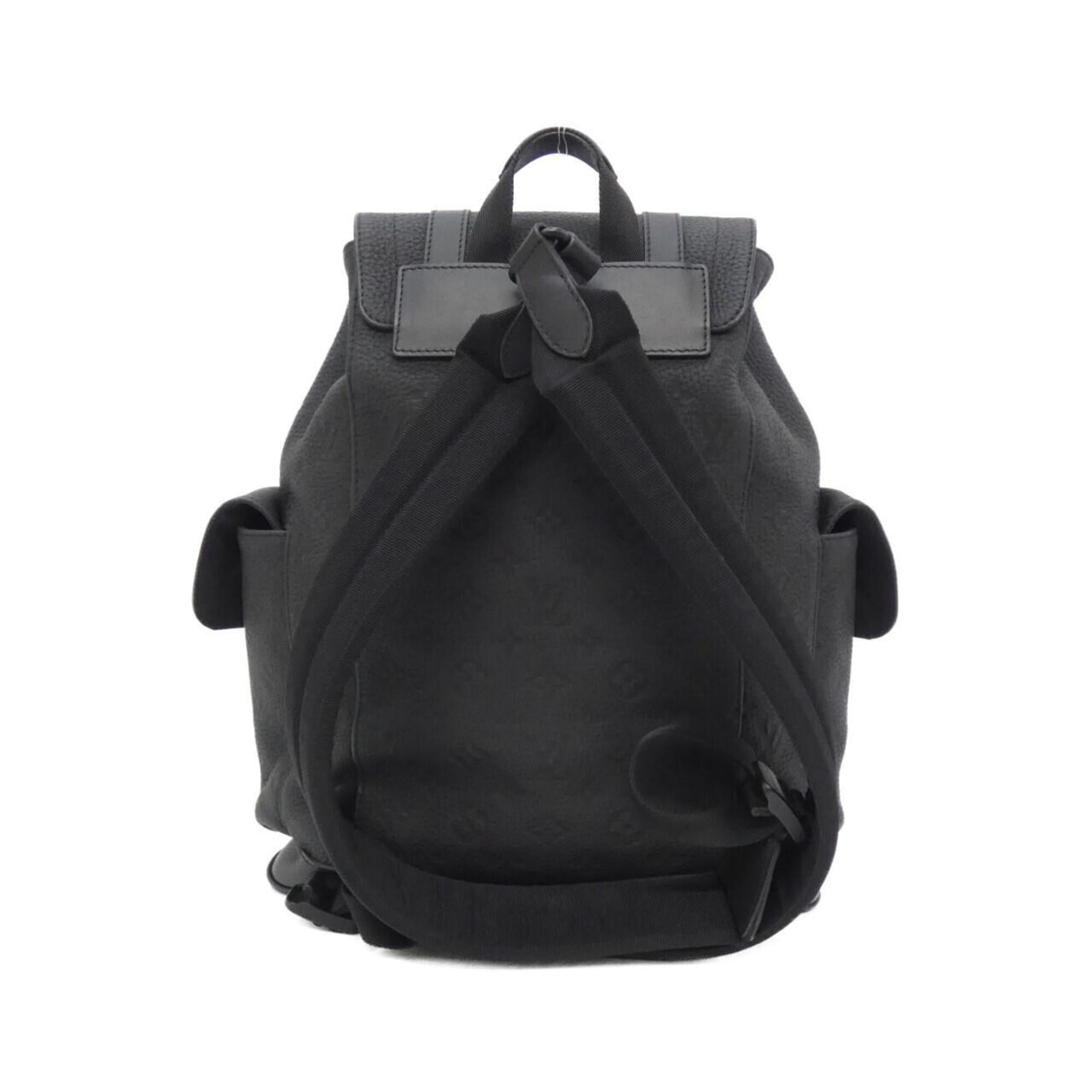Louis Vuitton Black Leather Backpack (Pre-Owned)