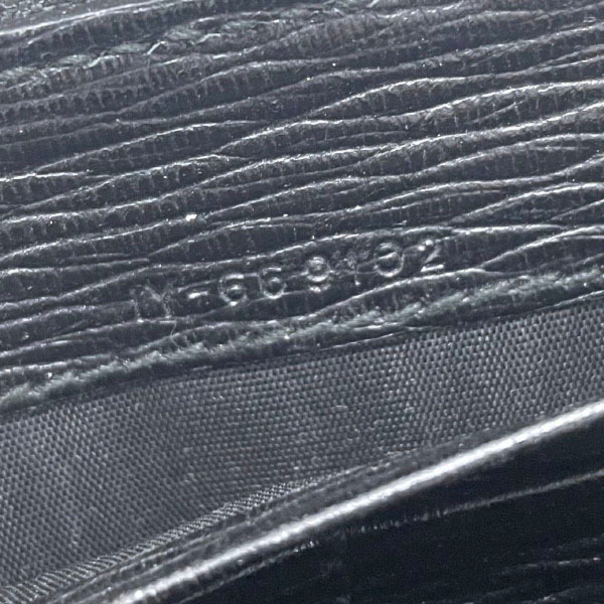 Salvatore Ferragamo Black Leather Long Wallet (Bi-Fold) (Pre-Owned)